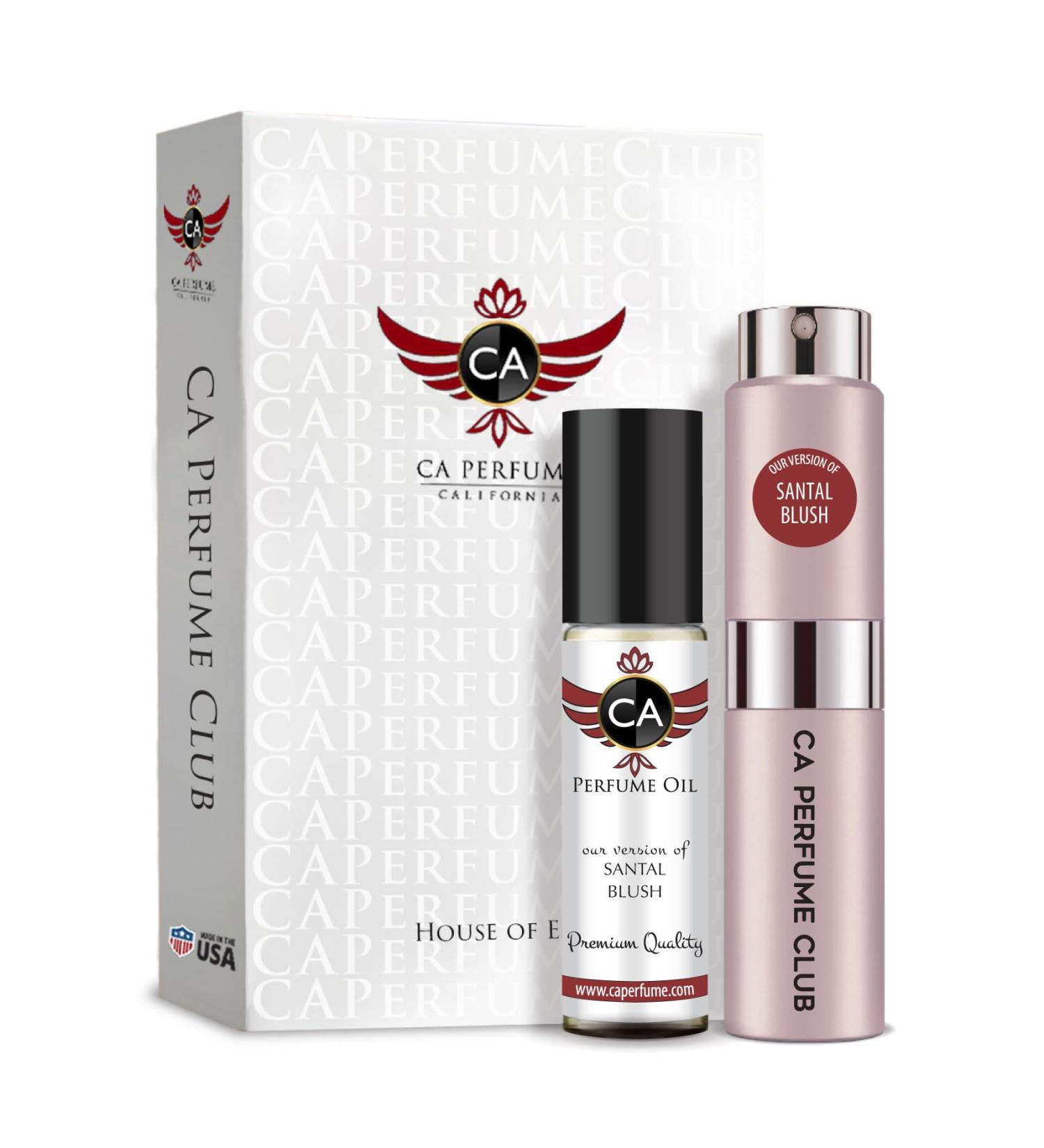 CA Perfume Duo Impression of Santal Blush For Women Eau de Parfum Refillable Atomizer Sprayer + Fragrance Body Oil Travel Size Roll-On Bottle 0.27 Fl Oz+0.33 Fl Oz - Buy Online on GoSupps.com