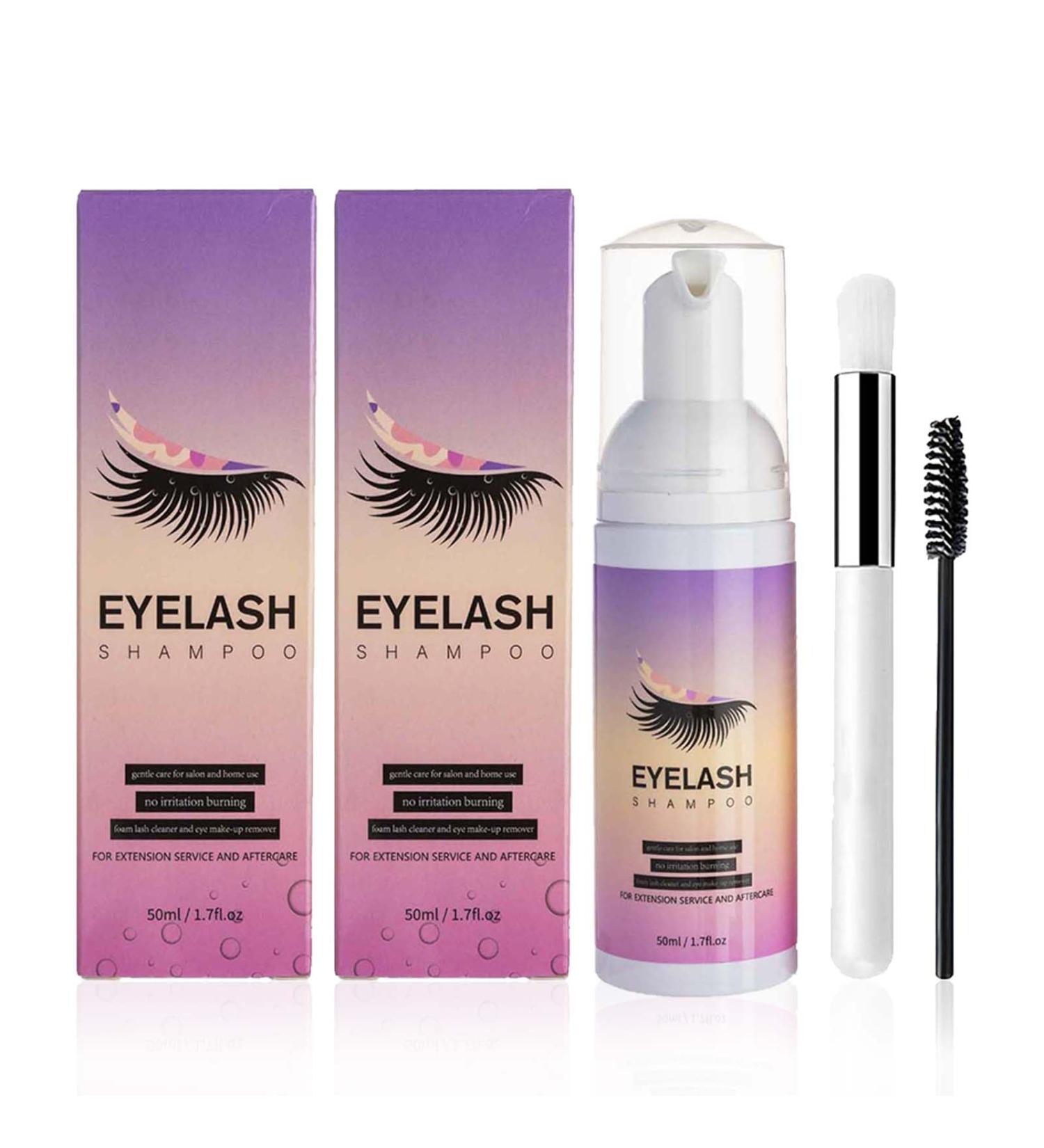Tongyend Lash Shampoo for Extensions - Eyelash Cleanser with Brushes for Salon & Home Use (2pc) - Buy Online on GoSupps.com