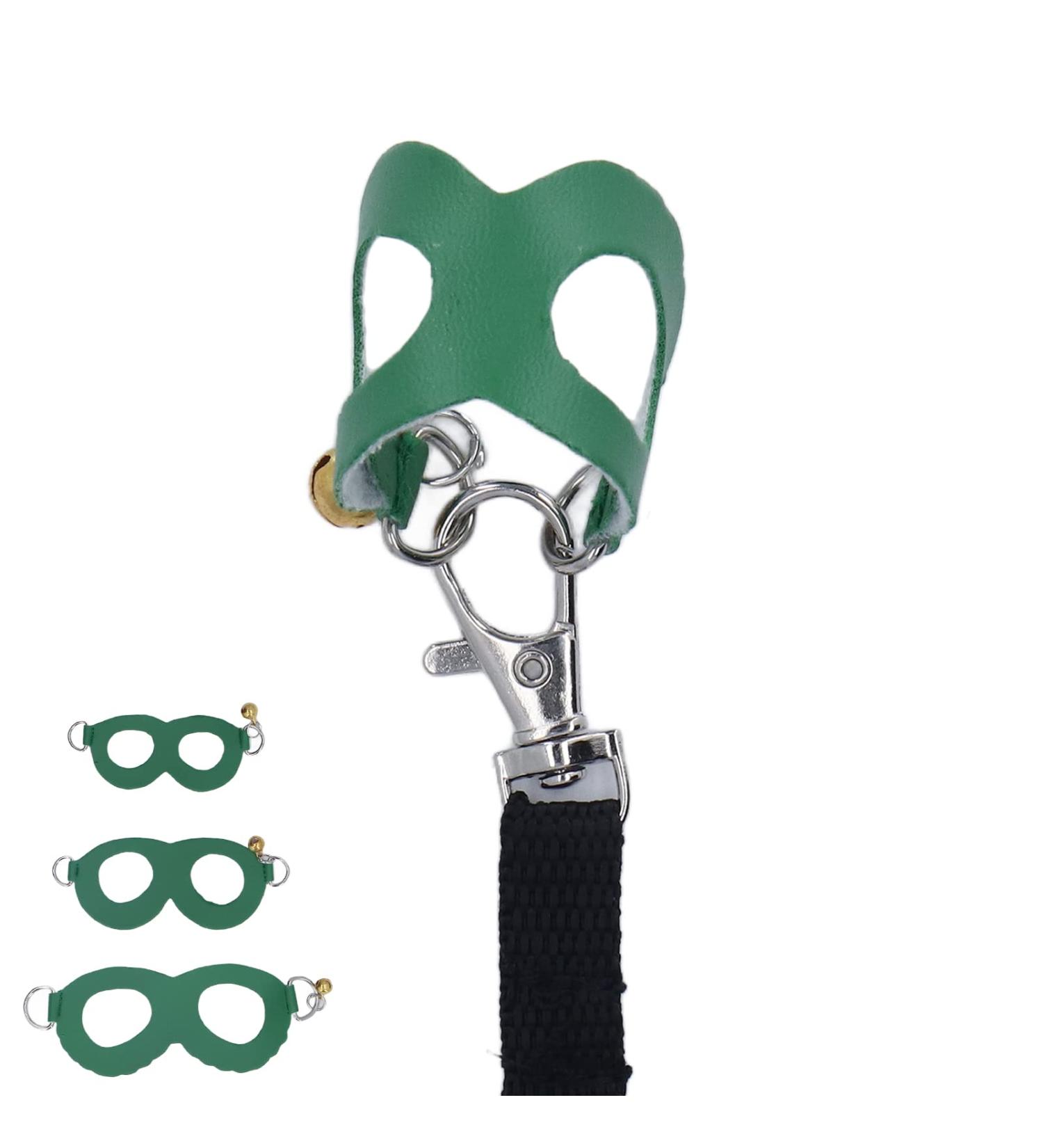 Asixxsix Hamster Dishwear & Leash Set | Synthetic Leather Crockery & Nylon Line for Guinea Pigs Hamsters Ferrets Chinchillas - 3 Sizes Available (Green) - Buy Online on GoSupps.com