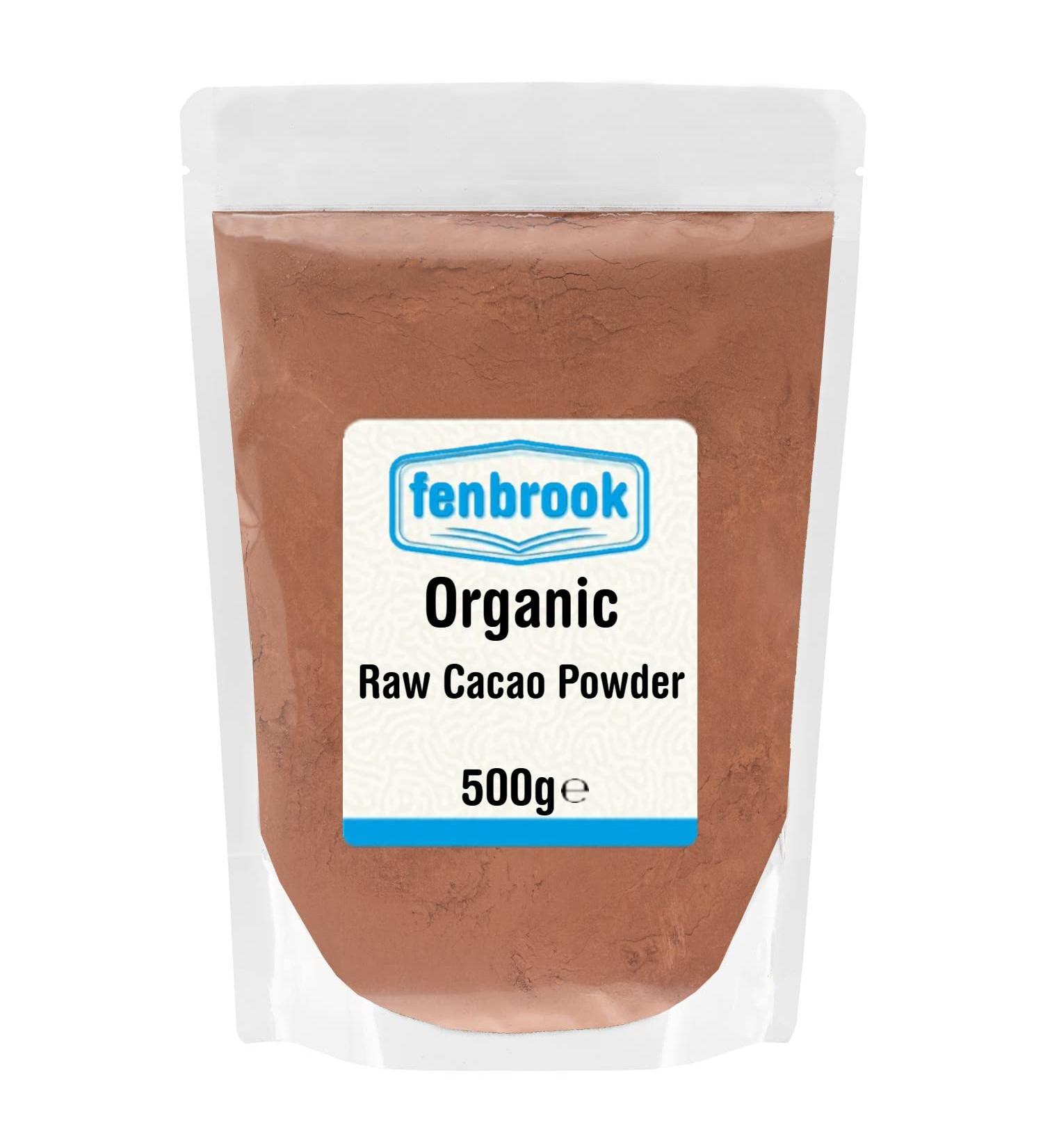 Organic Raw Cacao Powder 500g | Certified Organic by Fenbrook Organic - Buy Online on GoSupps.com