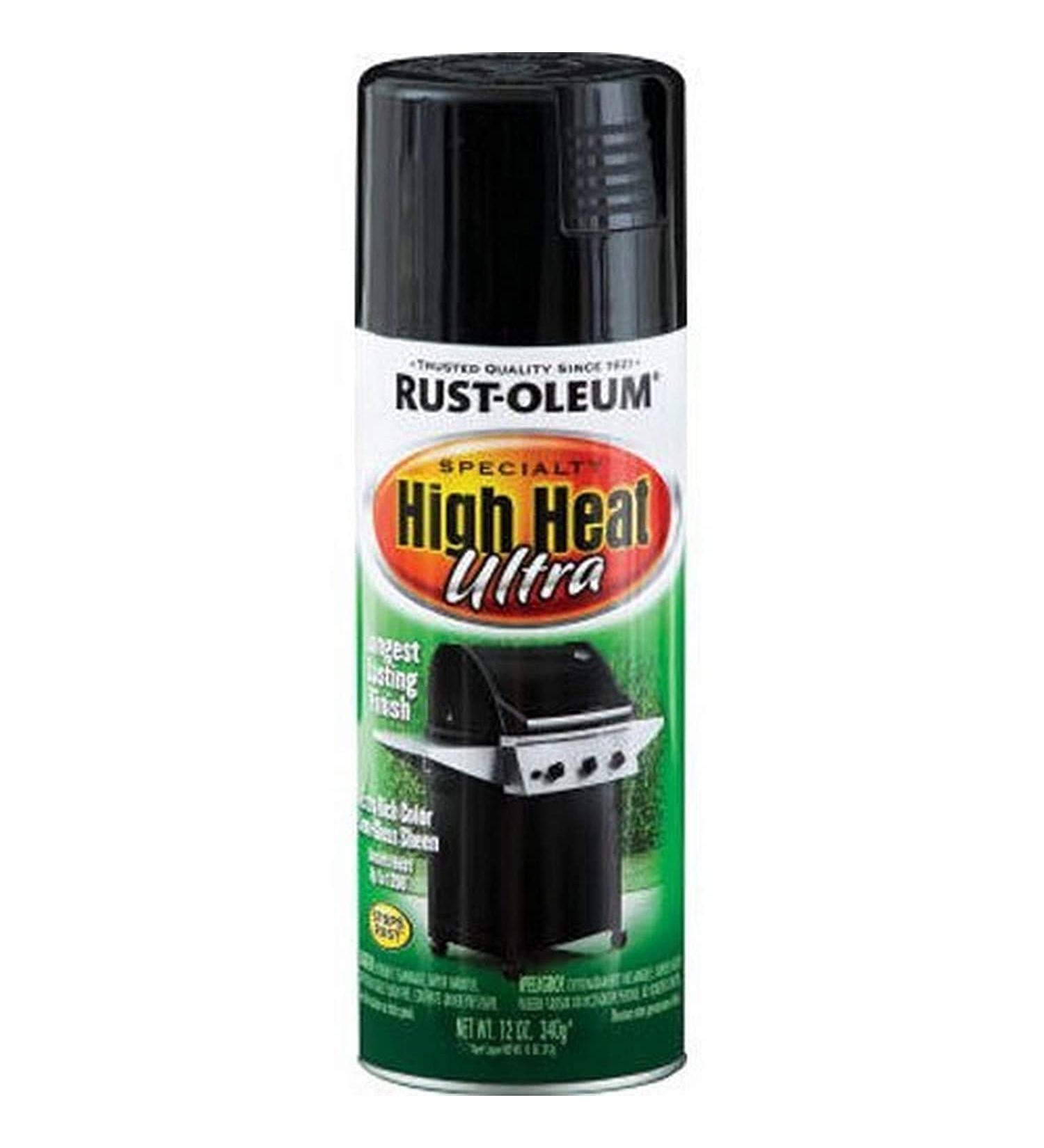 Rust-Oleum Paint 241169 High Heat Ultra Enamel Spray  Black  12-Ounce  12 Ounce (Pack of 1) 12 Ounce Black
