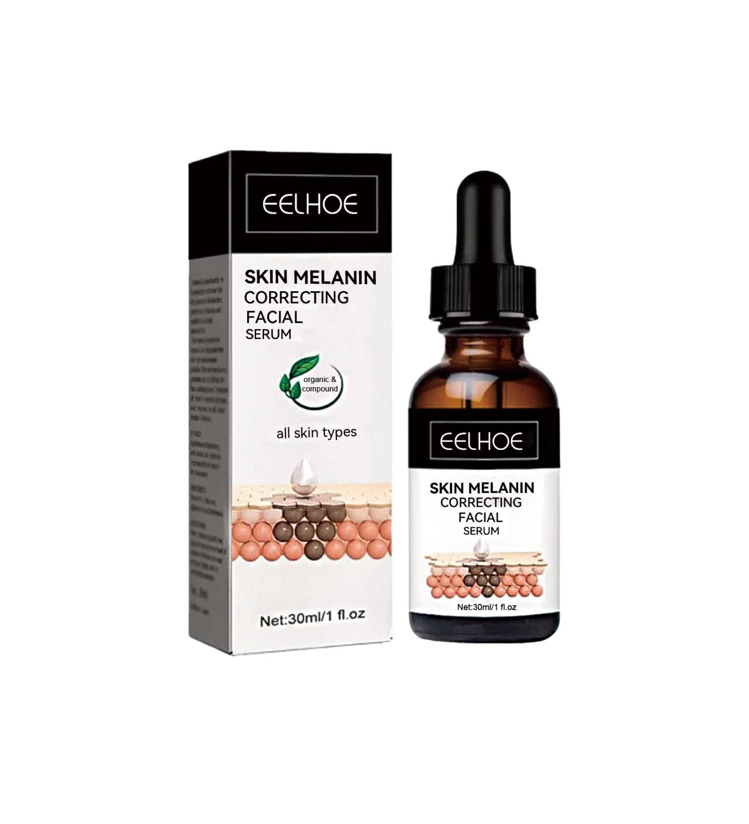 Melanin Correcting Facial Serum | Dark Spot & Vitamin C Serum for Hyperpigmentation Age Spots Melasma - Unisex Solution - Buy Online on GoSupps.com