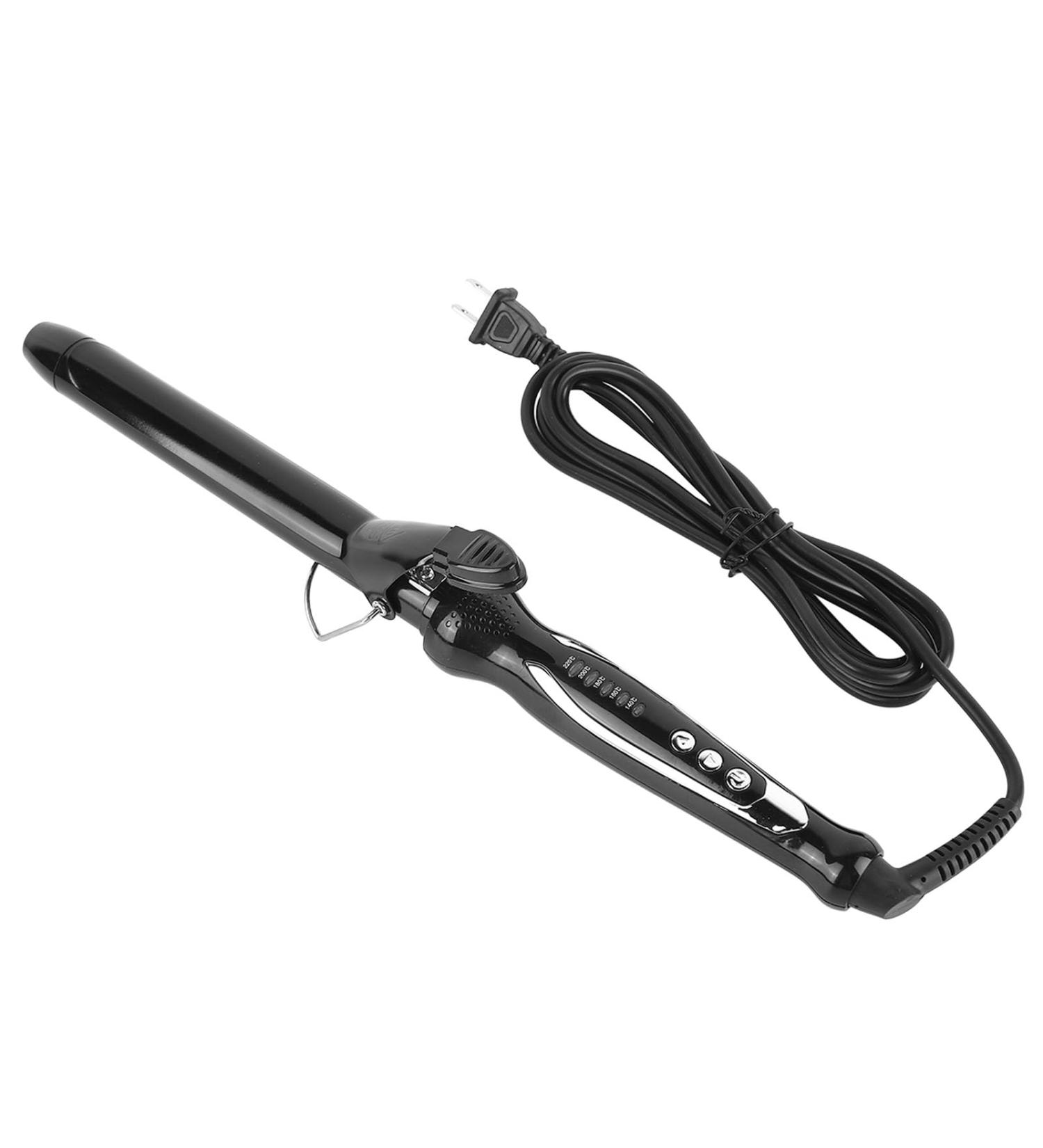 Curling Wand Multifunctional Easy To Use Ceramic Coating Ceramic Curling Iron for Home Travel (Black) - Buy Online on GoSupps.com