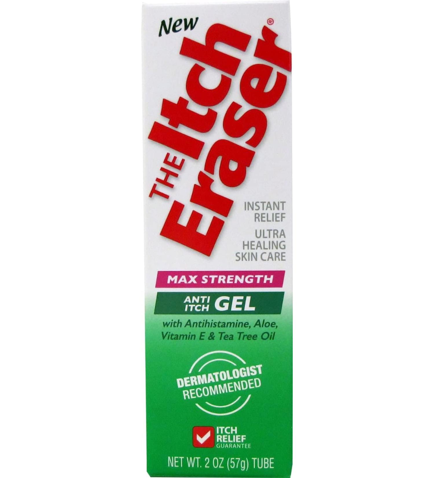 Tenders Itch Eraser Gel Max Strength 2oz (2 Pack) - Fast Relief for Bug Bites and Irritations - Buy Online on GoSupps.com