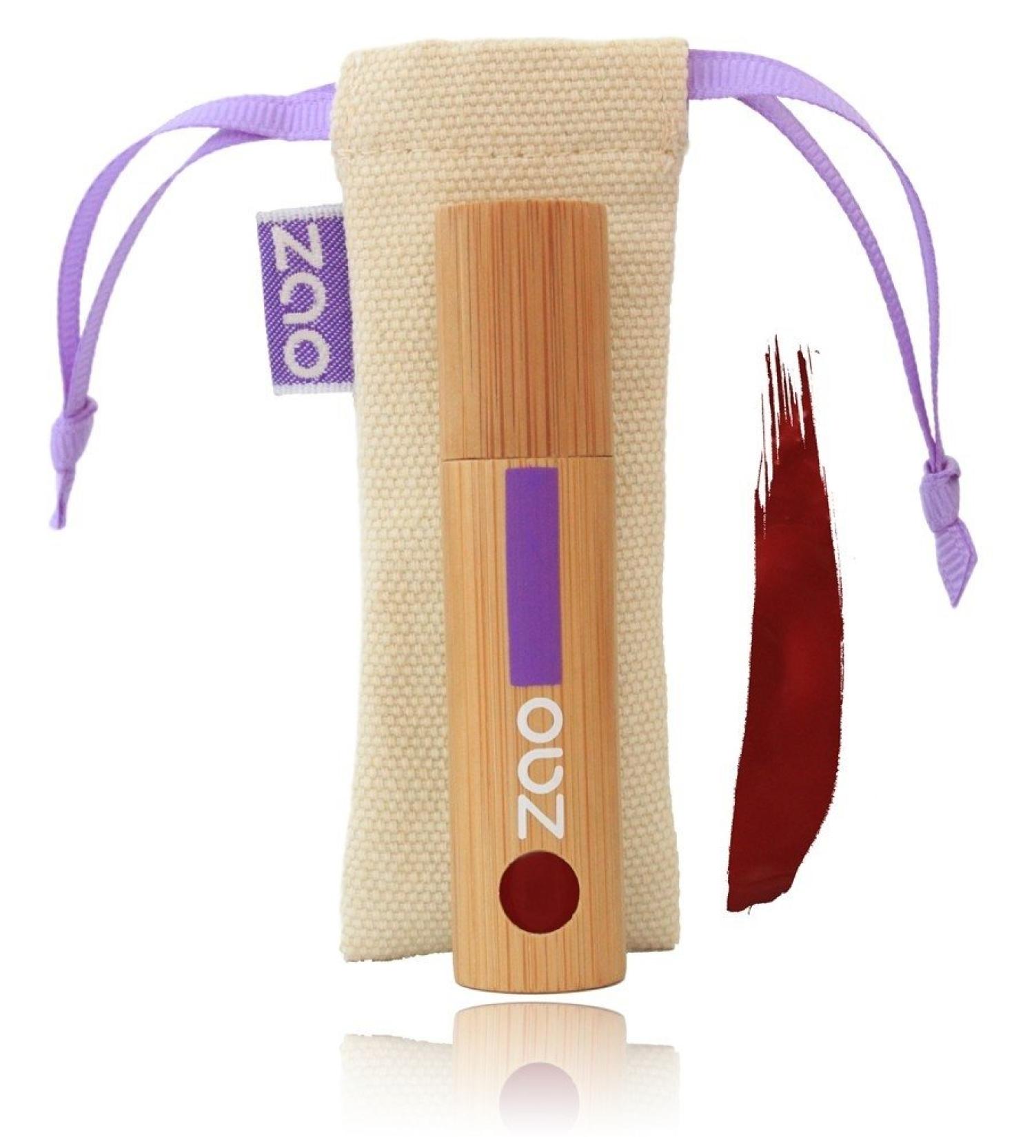 ZAO Lip Lacquer 031 Burgundy Dark Red - Organic Vegan & Eco-Friendly in Bamboo | International Shipping - Buy Online on GoSupps.com