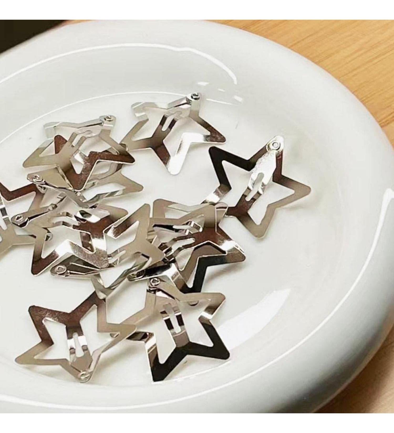 Star Shape Hair Clips - Non Slip Metal Barrettes for Girls (5/10/20pcs) - Cute Hairpins - Buy Online on GoSupps.com