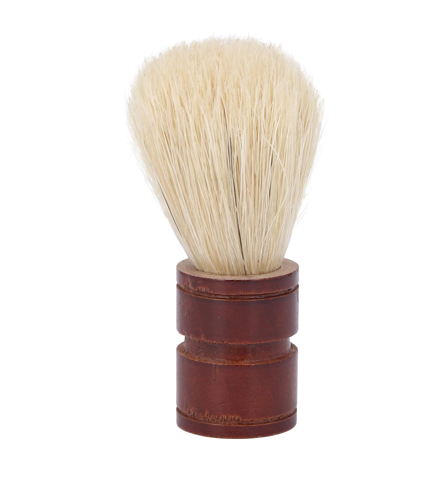 Ergonomic Razor Brush for Men | Portable Wooden Shaving Brush for Salon-quality Mustache Styling - Buy Online on GoSupps.com