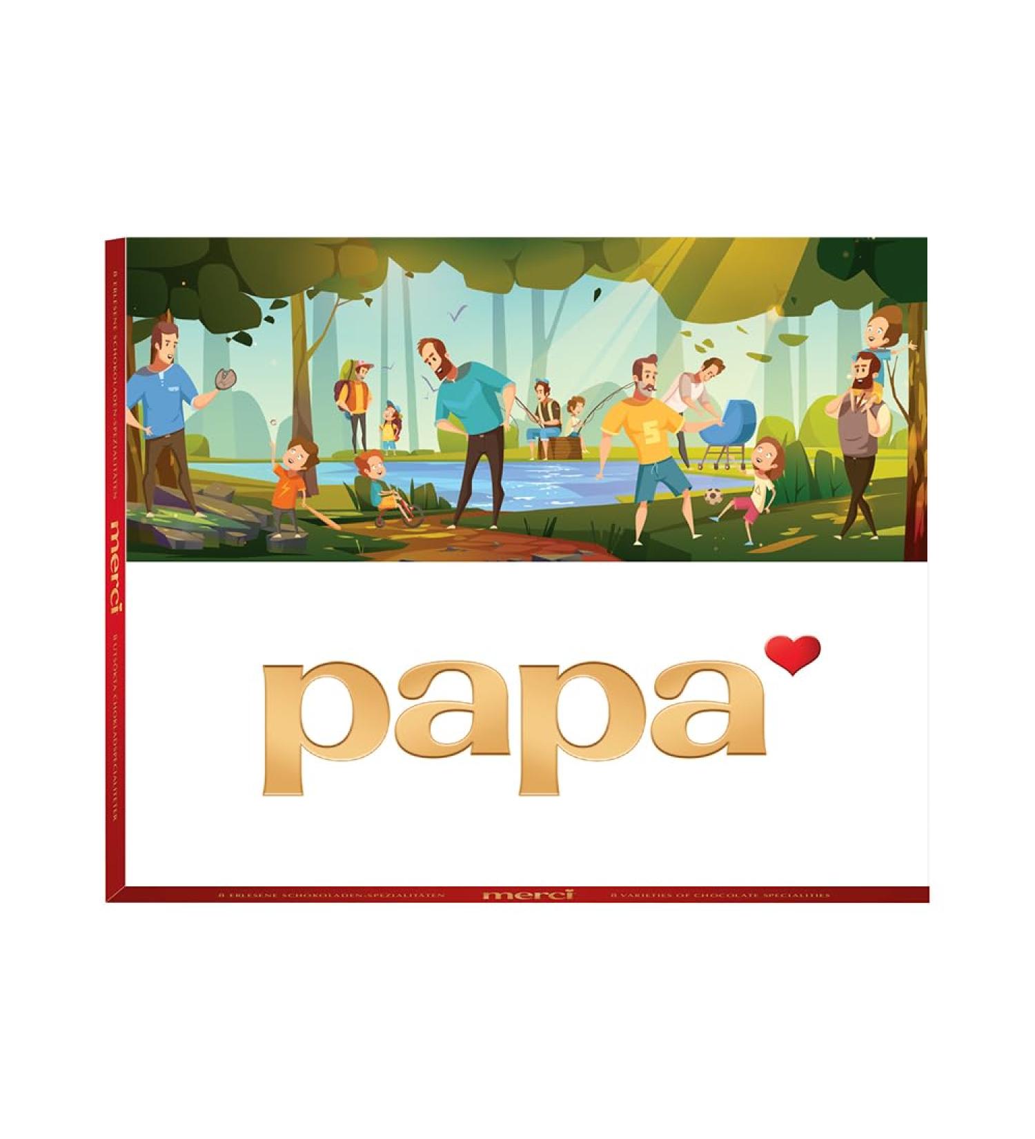 Vandeca Thank you Finest Selection Assorted "Dad" Chocolate Candies - 8 Chocolate Flavors - Father's Day Gift - Gift for Dad - Chocolate Gift - 250g