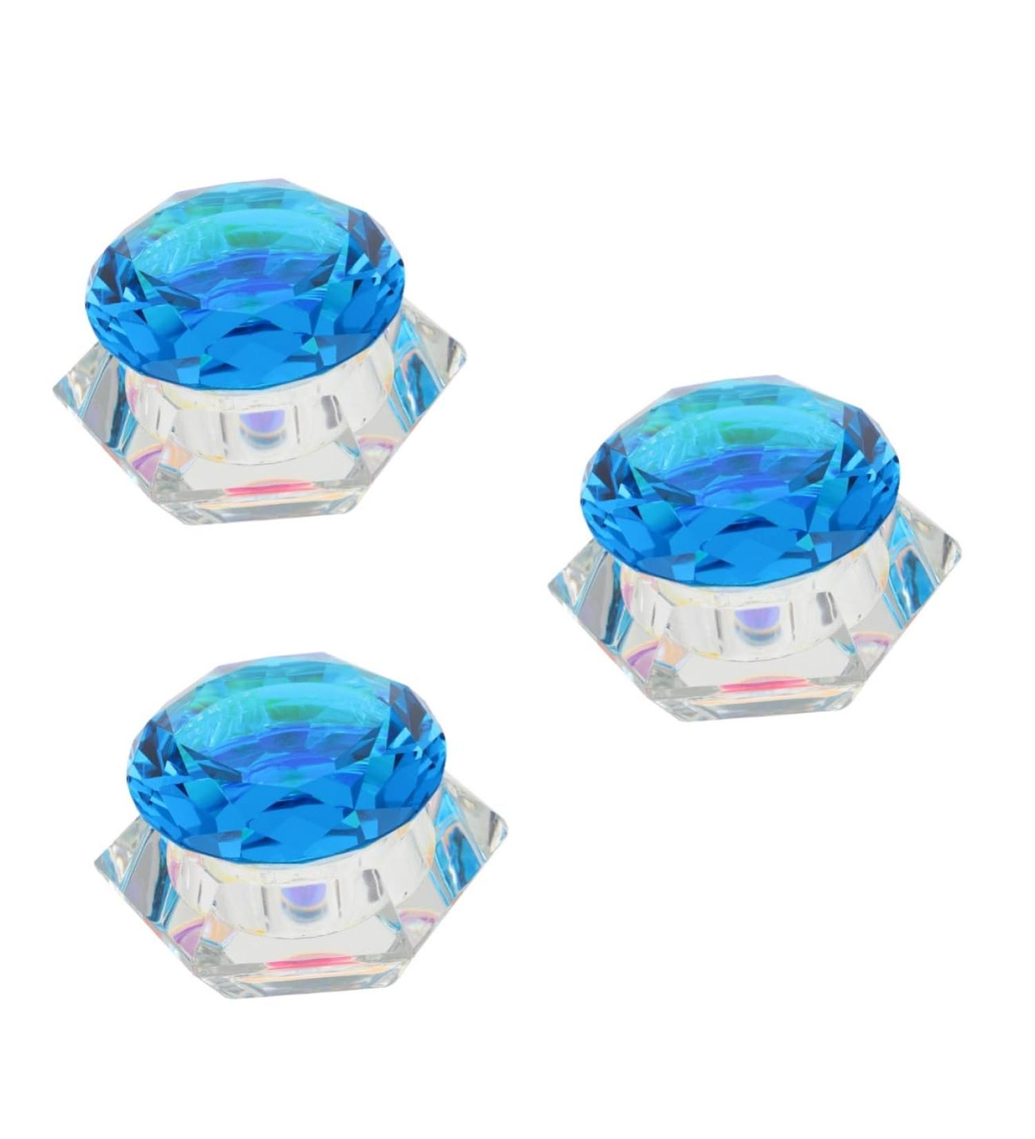 minkissy 3pcs Nail Art Crystal Cup Nails Glass Dish Lid Bowl Cup Nail Liquid Cup Mini Crystal Bowl Vitroleros Para Mini Pen Washing Bucket Equipment Mix White Crystal 6.5x6.5cmx3pcs Lake Bluex3pcs - Buy Online on GoSupps.com