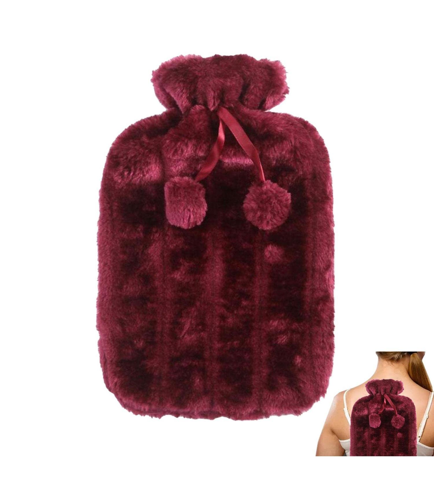 Ailopta Insulated Heat Bottle Sleeves - 2L Soft Synthetic Fur Cover for Women & Children - Pink Hot Water Bottles - Buy Online on GoSupps.com