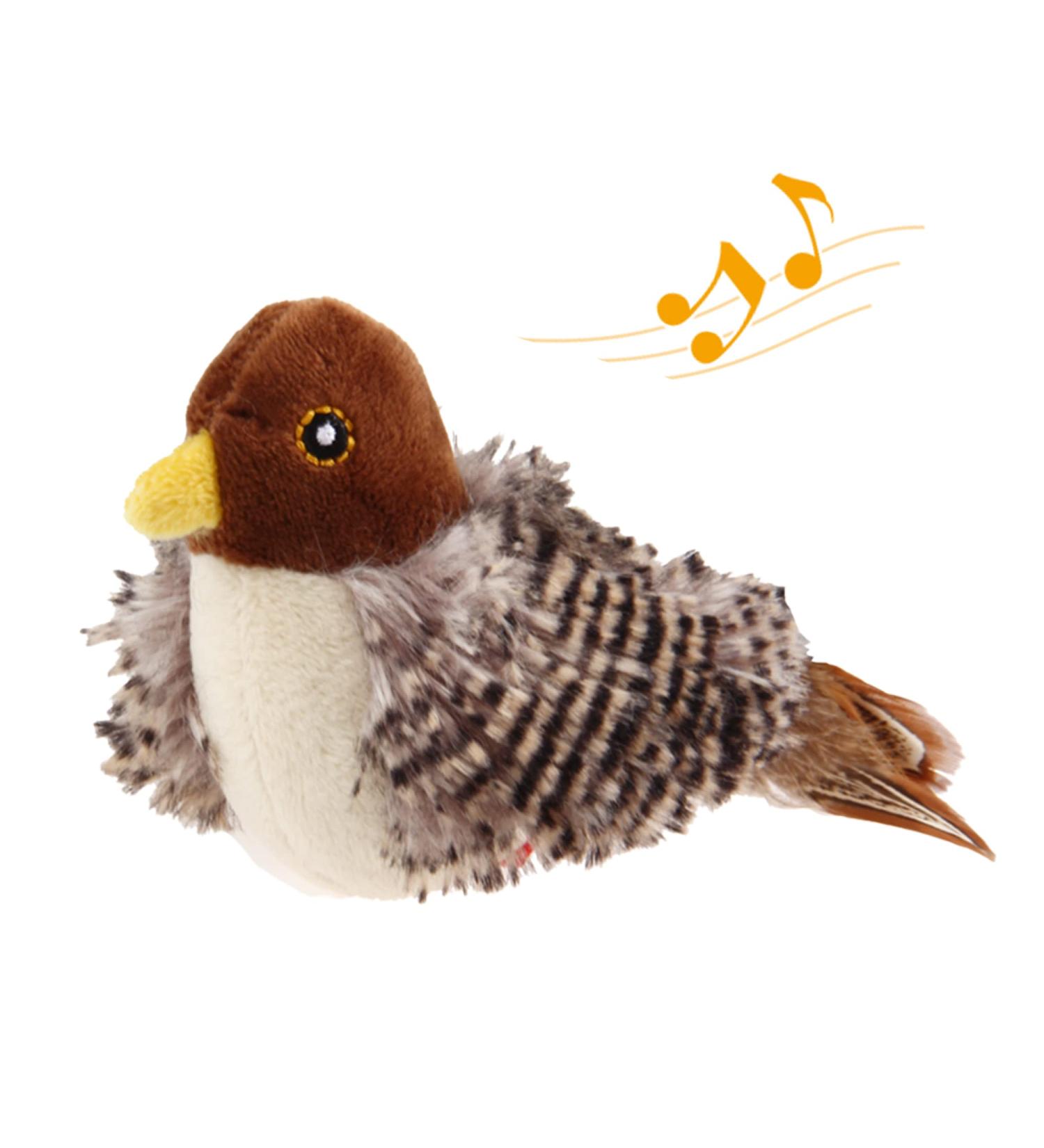 Gigwi Interactive Cat Toy - Real Chirping Bird Sound | Feather & Plush Design for Indoor Cats | Relieves Boredom - Buy Online on GoSupps.com