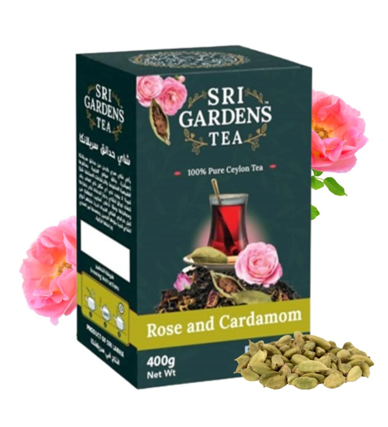 Sri Gardens 400g Desert Rose and Cardamom Black Tea Carton - Buy Online on GoSupps.com
