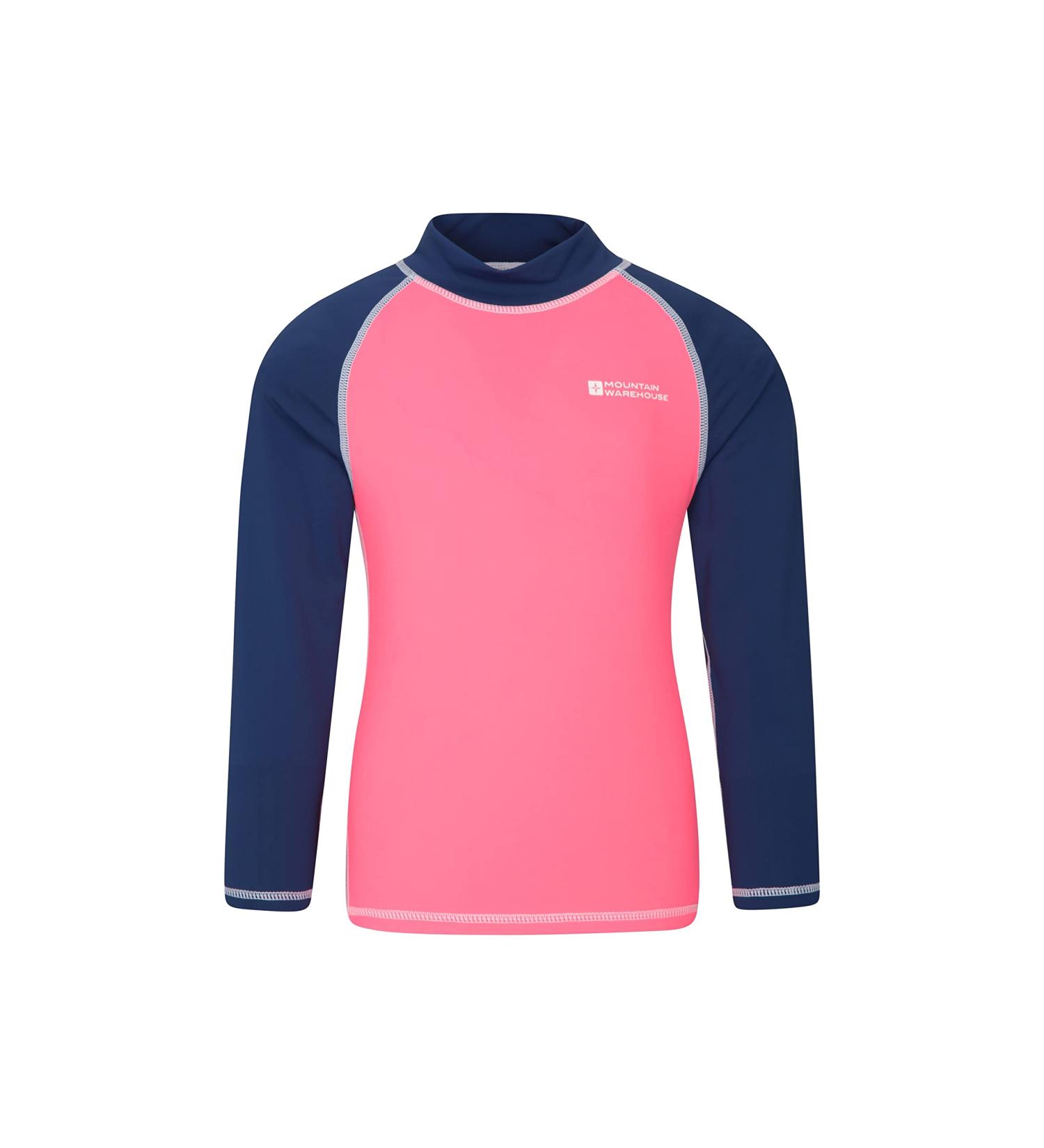 Buy Mountain Warehouse Kids Long-Sleeved Wetsuit with UV Protection - Fuchsia Rash Guard for Boys & Girls 2-3 Years - Buy Online on GoSupps.com