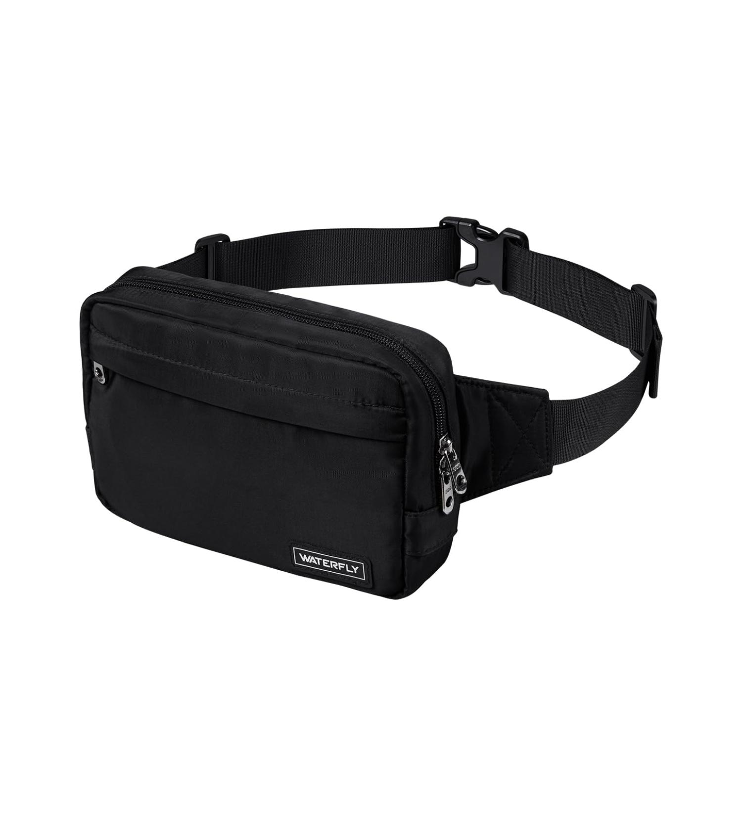Waterfly Belly Pocket Belt Bag - Stylish Water-Repellent Crossbody for Outdoor Travel Hiking & Festivals - Unisex Design for Men & Women - Buy Online on GoSupps.com