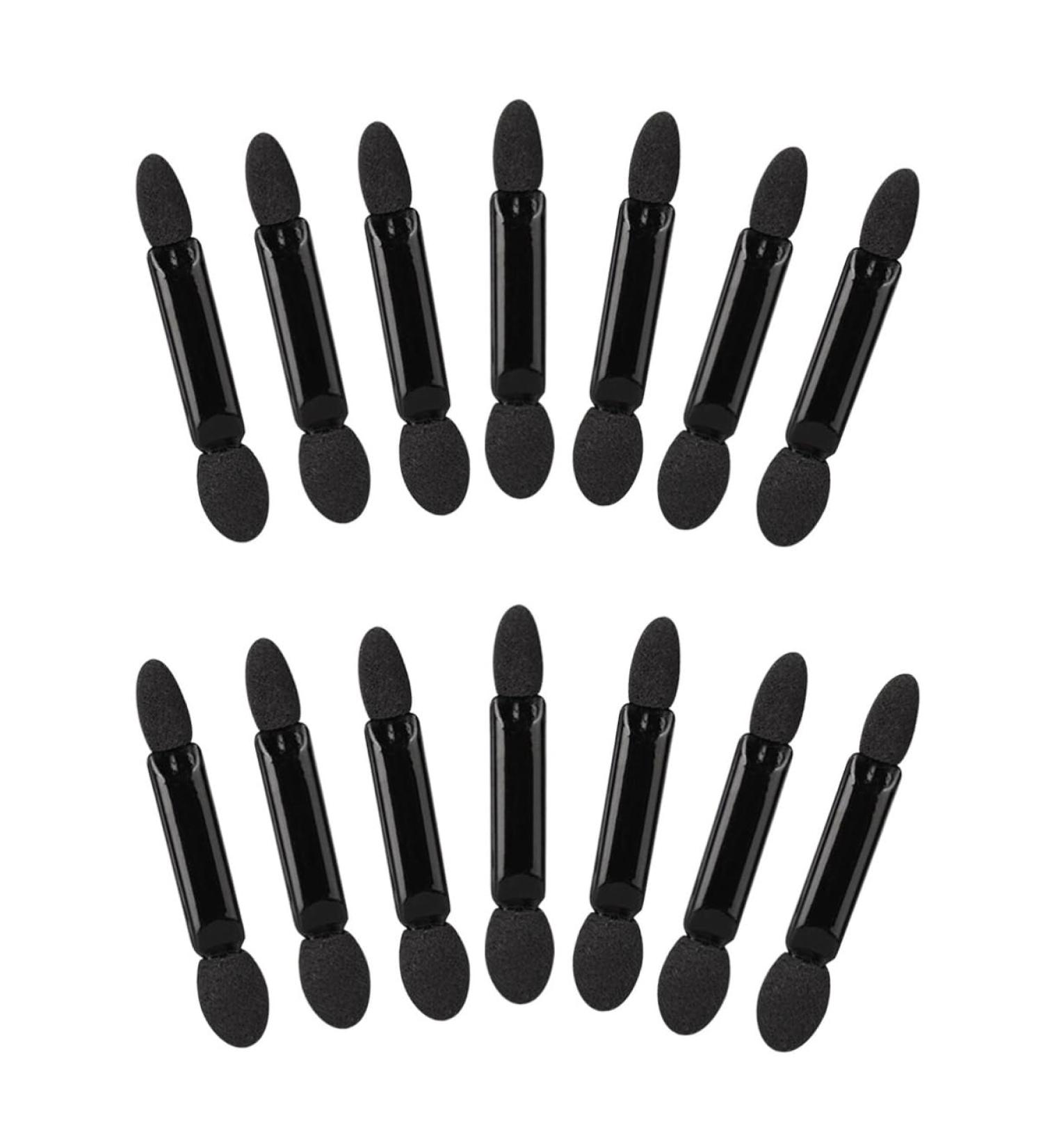 Beavorty Brush Eyeshadow 200 pcs Makeup Double-ended Tipped Eyeshadow Brush Black Eye Sponge Shadow - Buy Online on GoSupps.com
