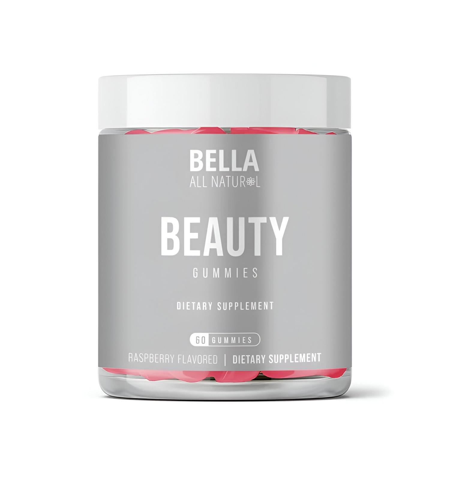 Bella All Natural Beauty Hair Gummies - Buy Online on GoSupps.com