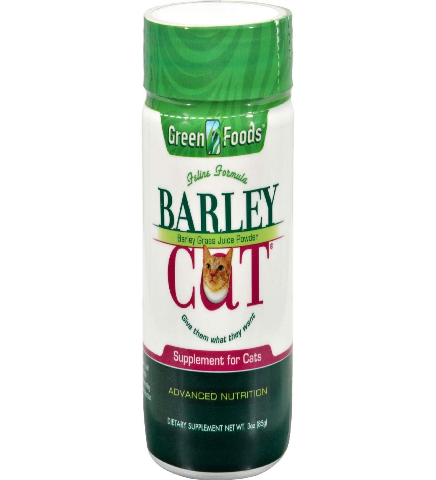 Green Foods Barley Cat 3 oz - Natural Cat Supplement - Buy Online on GoSupps.com