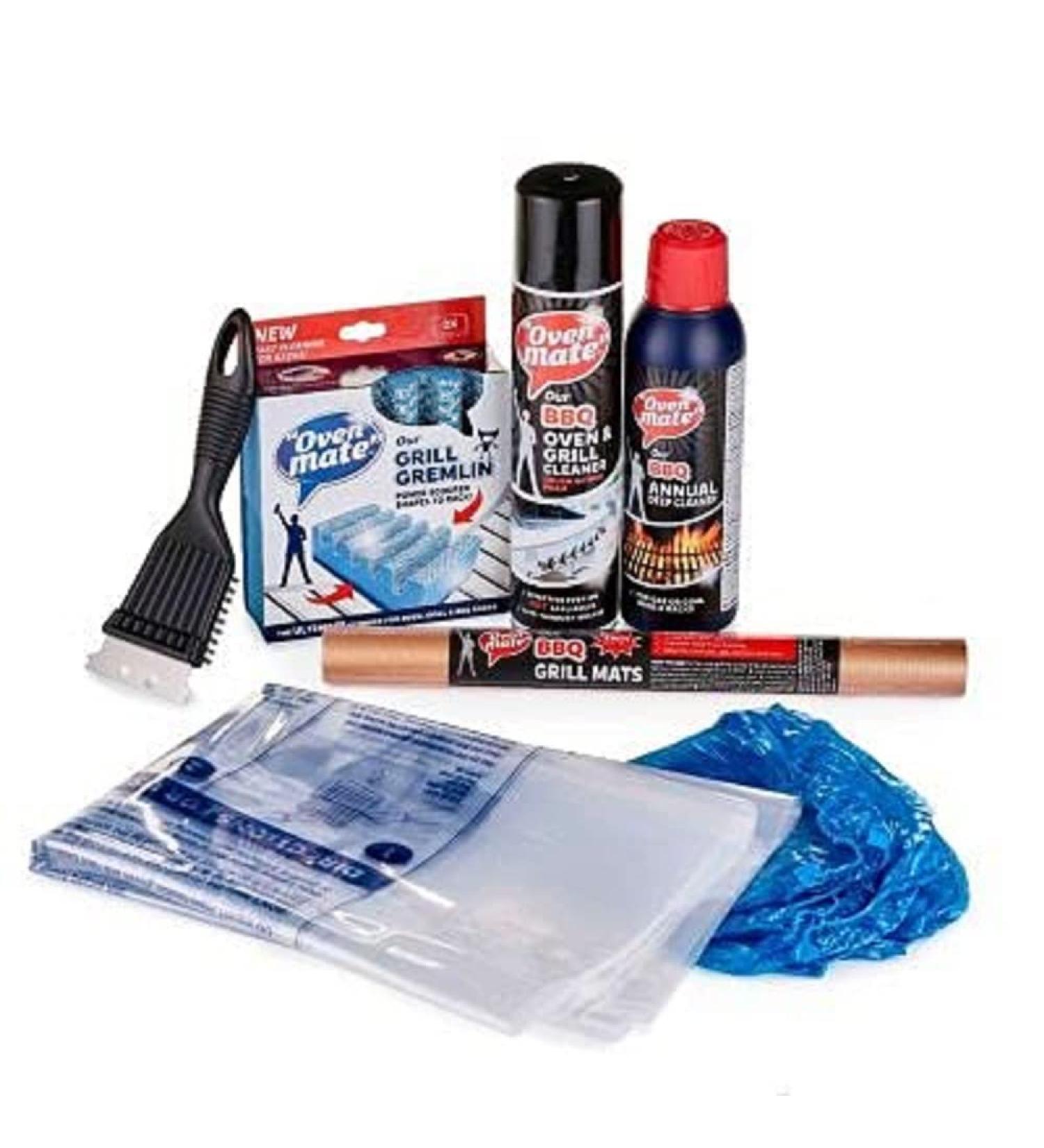Oven Mate BBQ Clean & Protect Kit - Grill Cleaning Made Easy | Complete Grill Care Solution