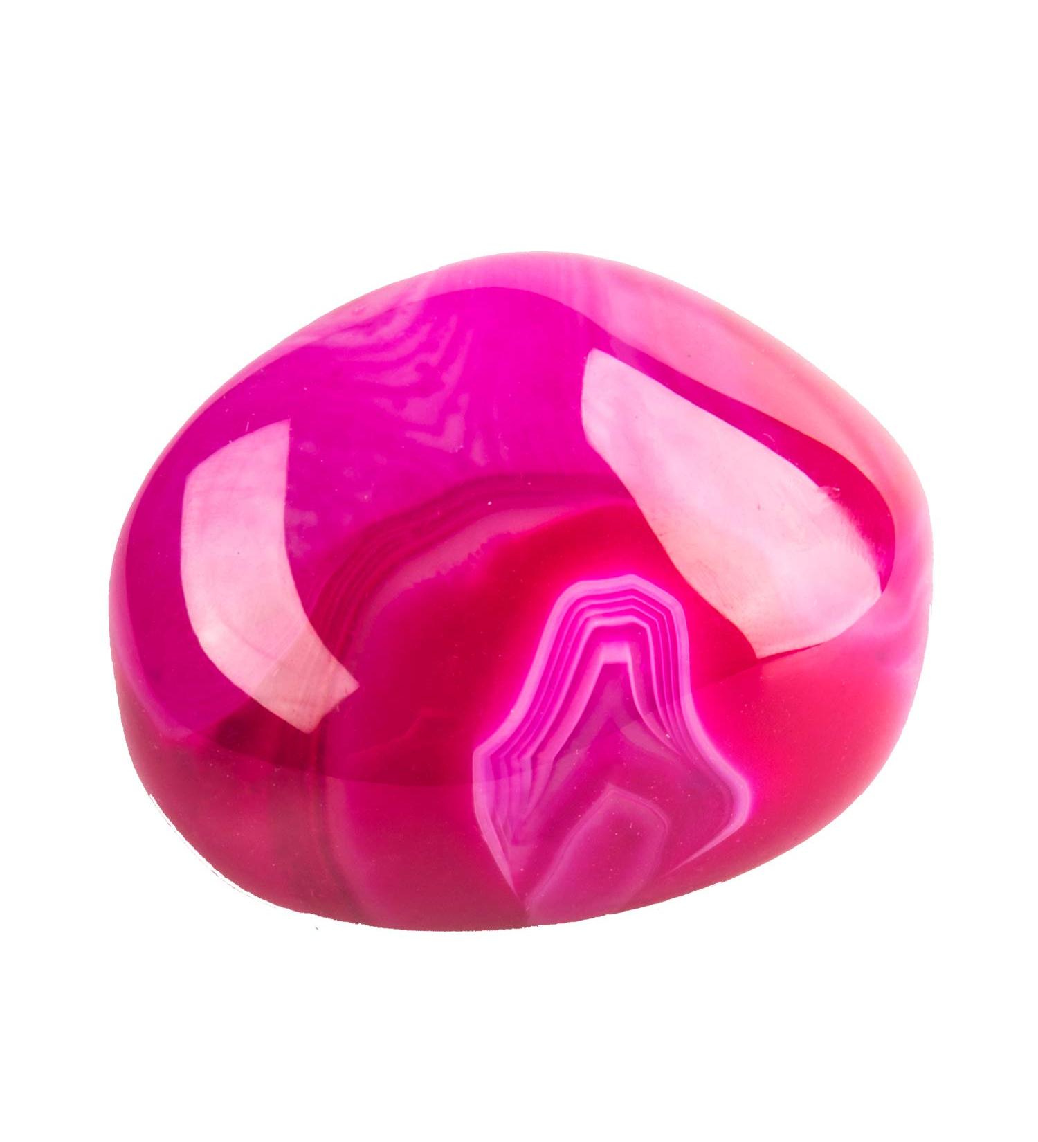 June&Ann Fuchsia Agate Palm Stones - Healing Gemstone Therapy for Chakra Balance & Meditation - Buy Online on GoSupps.com