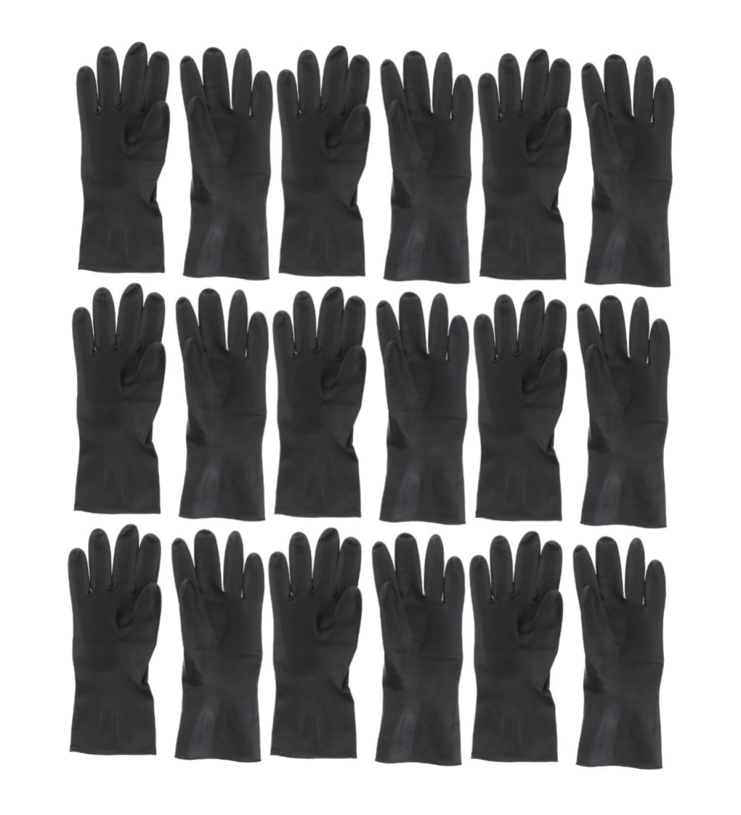 Beavorty 9 Pairs Hair Styling gloves Black Rubber Gloves Reusable Rubber coloring gloves hair salon gloves Hair Dye Gloves black barber little black man Hair Coloring Products - Buy Online on GoSupps.com