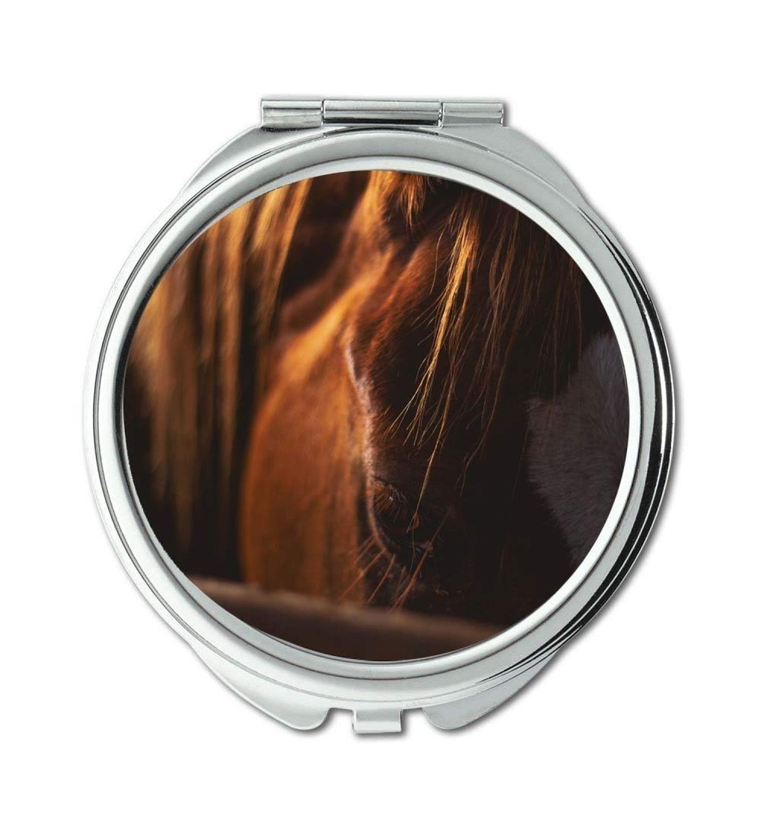 Mirror makeup mirror abstract animal animal photography pocket mirror portable mirror - Buy Online on GoSupps.com