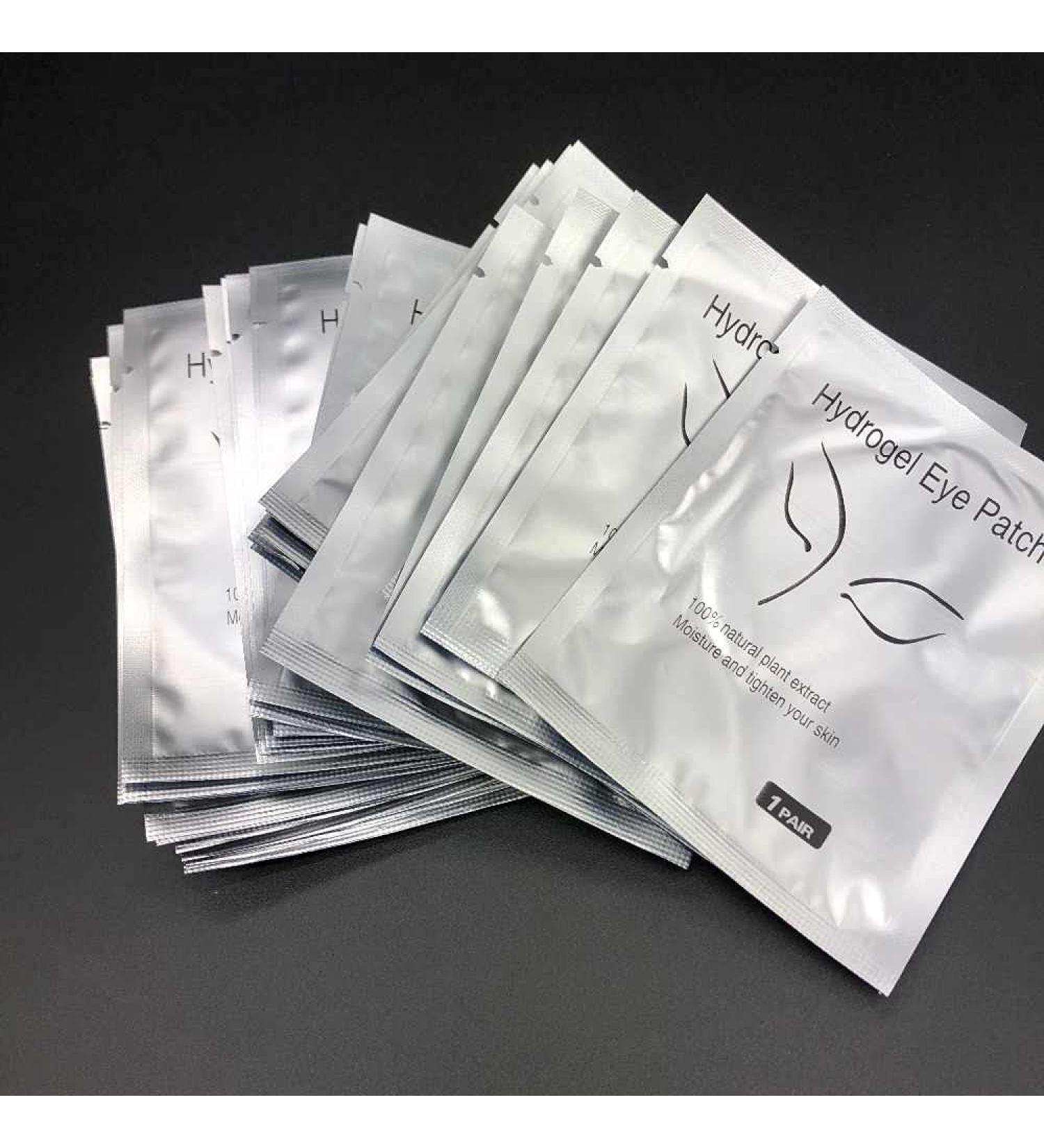 Exeton Eyelash Gel Pads 50 Pairs Lint Free Under Eye Gel Pads Eye Patches For Eye Lash Extensions Saloons Individual (Silver Fox) - Buy Online on GoSupps.com