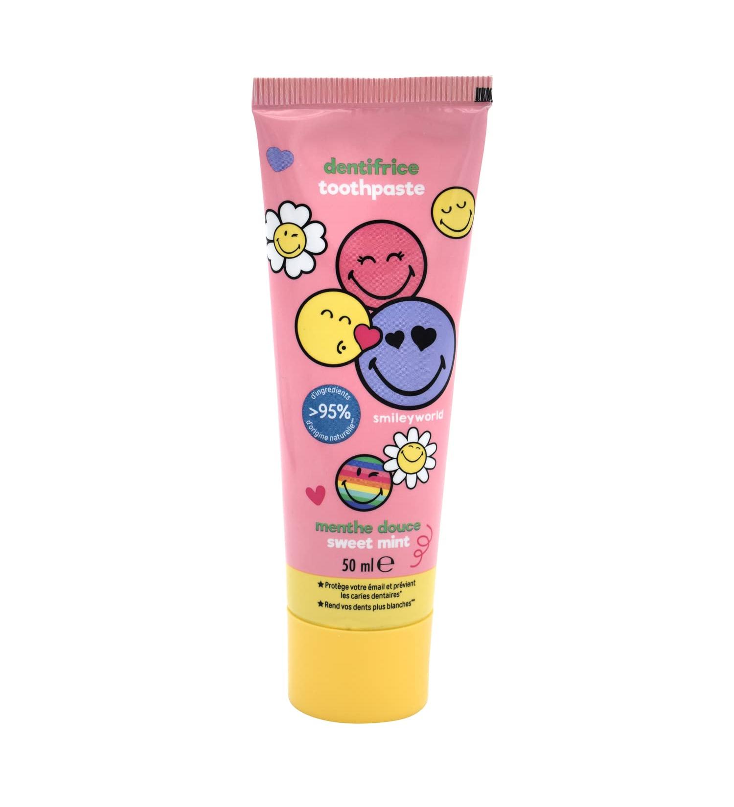 Smiley Children's Toothpaste Set - Sweet Mint 3x50ml | White Teeth & Great Taste - Buy Online on GoSupps.com