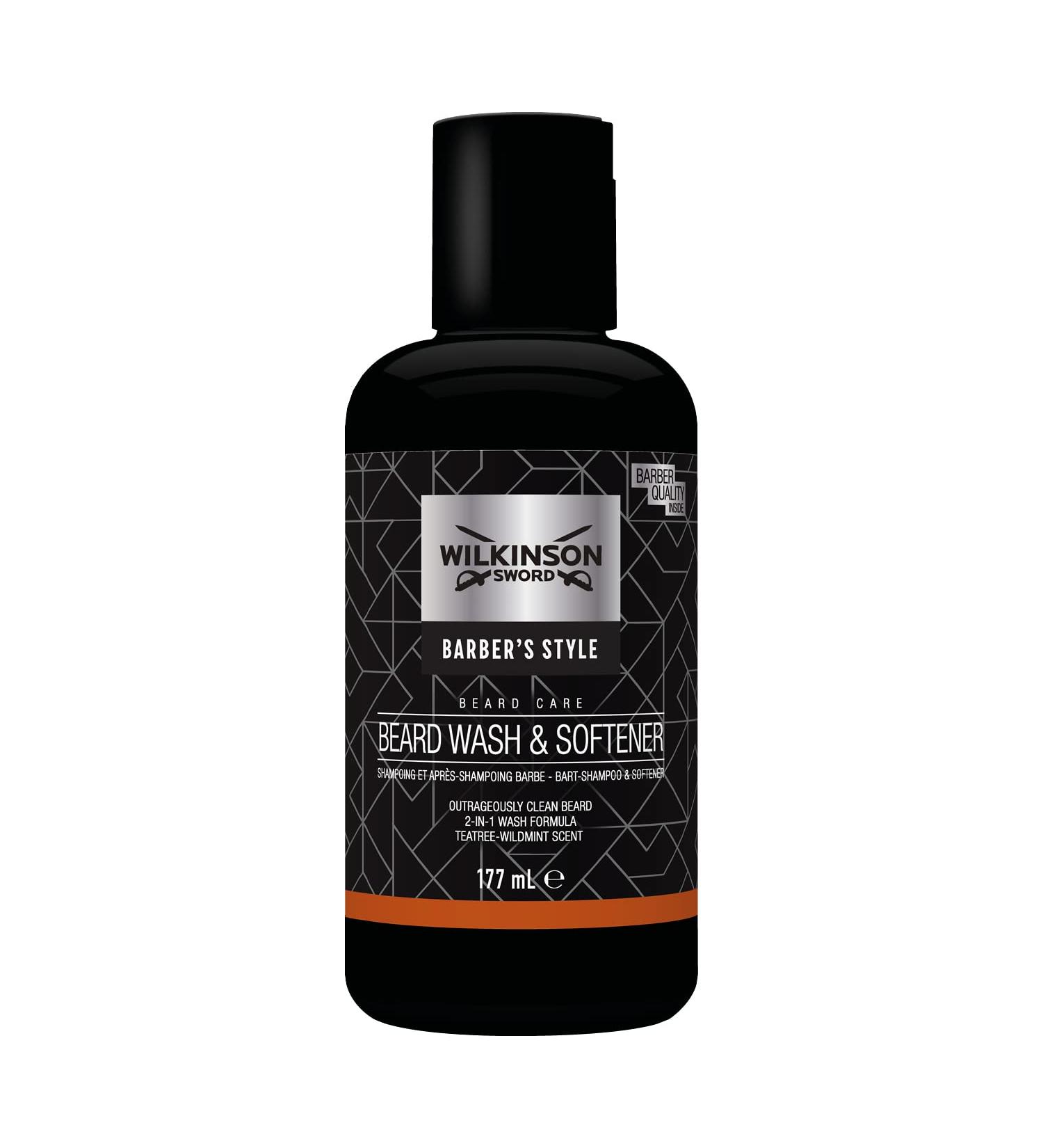 Wilkinson Sword Barber's Style Beard Wash & Softener 177ml - For Men - Buy Online on GoSupps.com