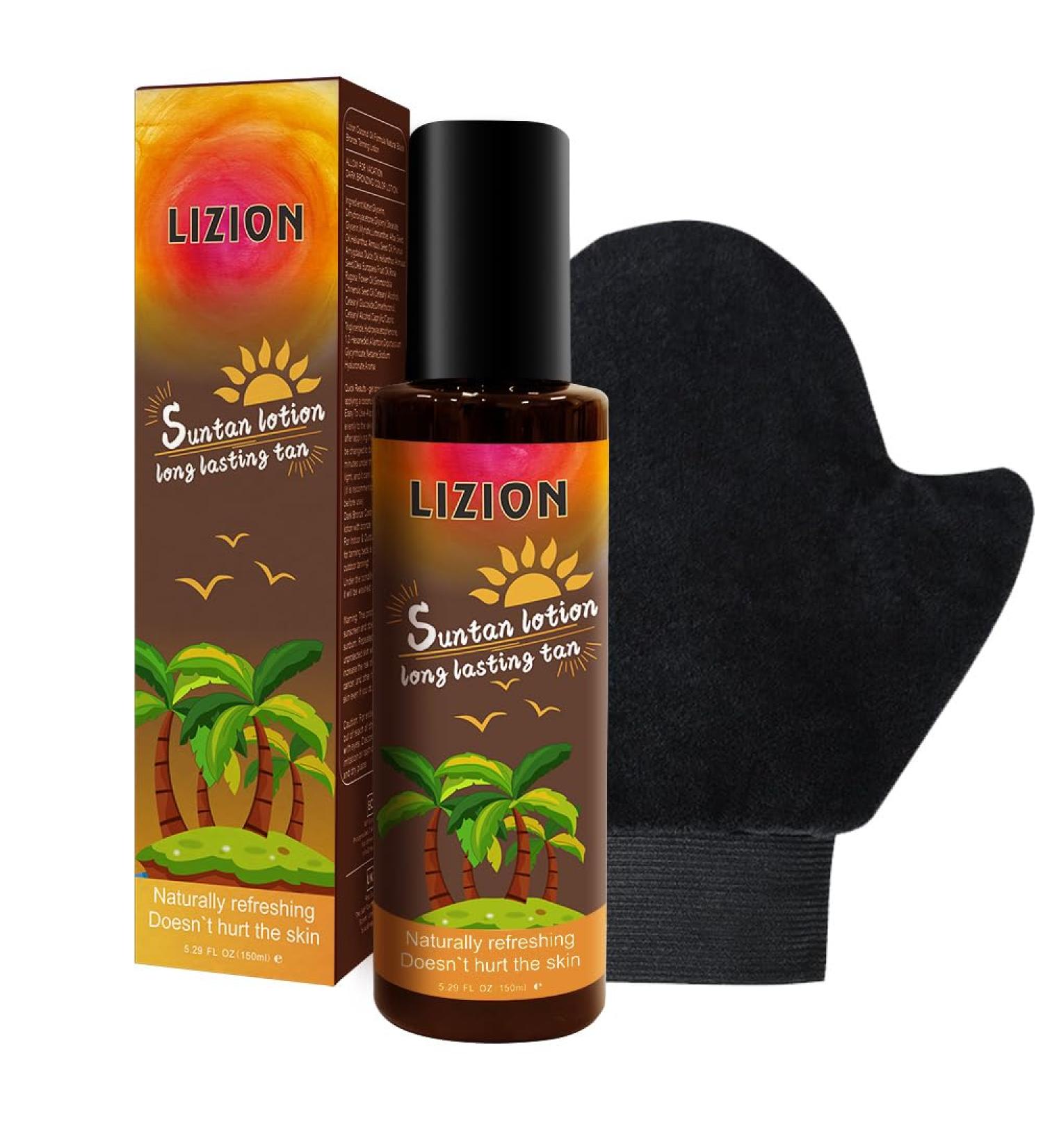Natural Sunless Tanning Lotion Whole Body Self Tanner Moisturize the Skin Multiple Plant Ingredients Mild Formula-5.29 FL.OZ - Buy Online on GoSupps.com