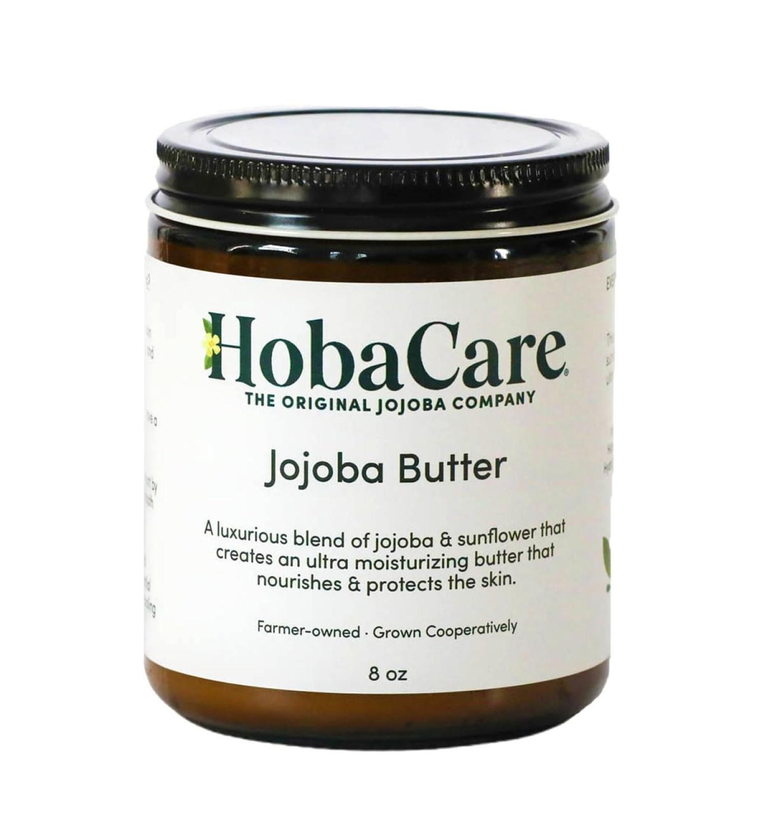 HobaCare Jojoba Butter Scent-Free Body Butter Base with Natural First-Press Pure Jojoba Oil - Softening Moisturizing Vegan Cruelty-Free Cream for Skin & Hair (8 oz) - Buy Online on GoSupps.com