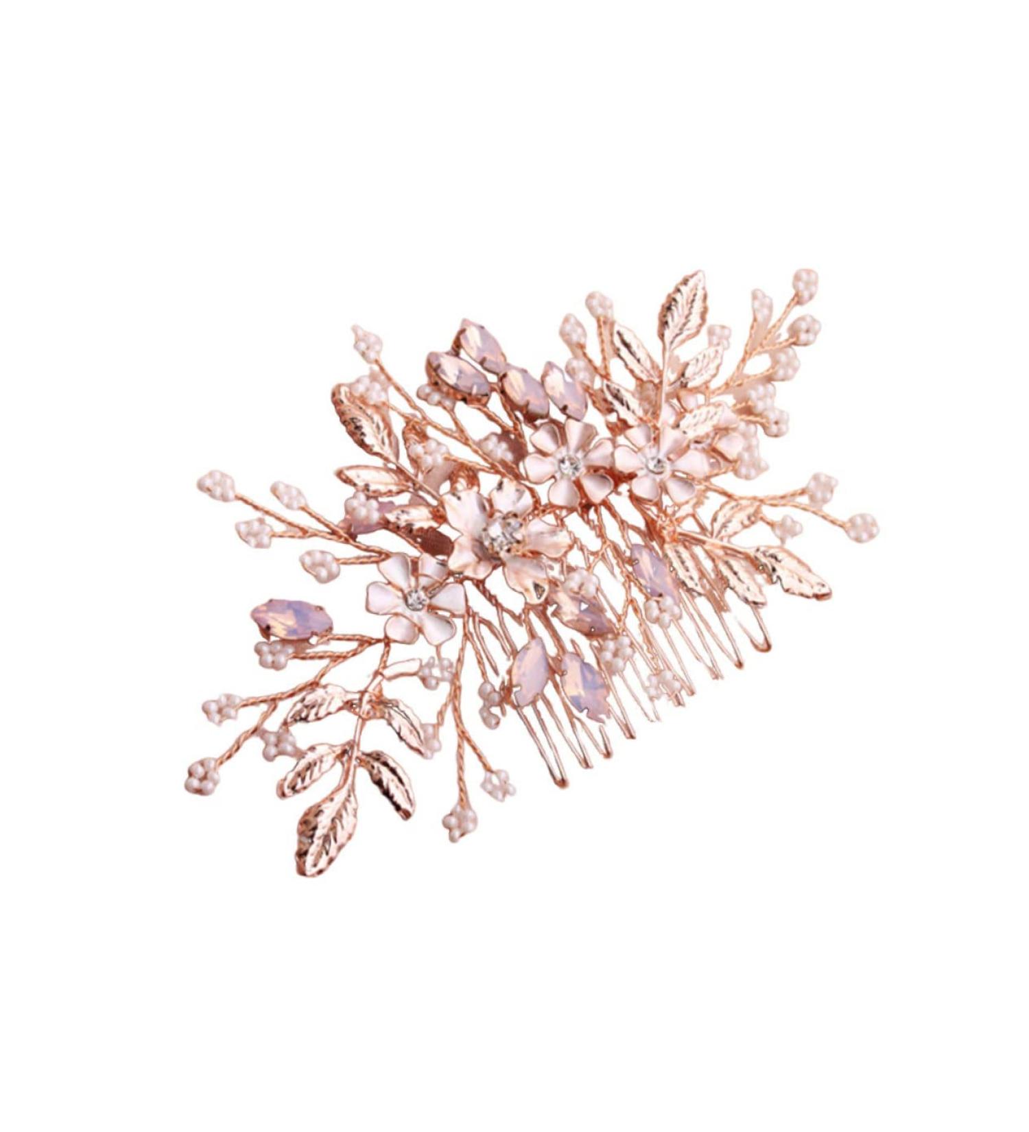 Beaupretty Pearl Hair Clip Rhinestone Hair Clip Pearl Hair Barrettes Bridal Headpiece Barrettes Pins Wedding Hair Pins Decor Comb Tiara Pearl Headdress Comb Decorate The Flowers Bridesmaid - Buy Online on GoSupps.com