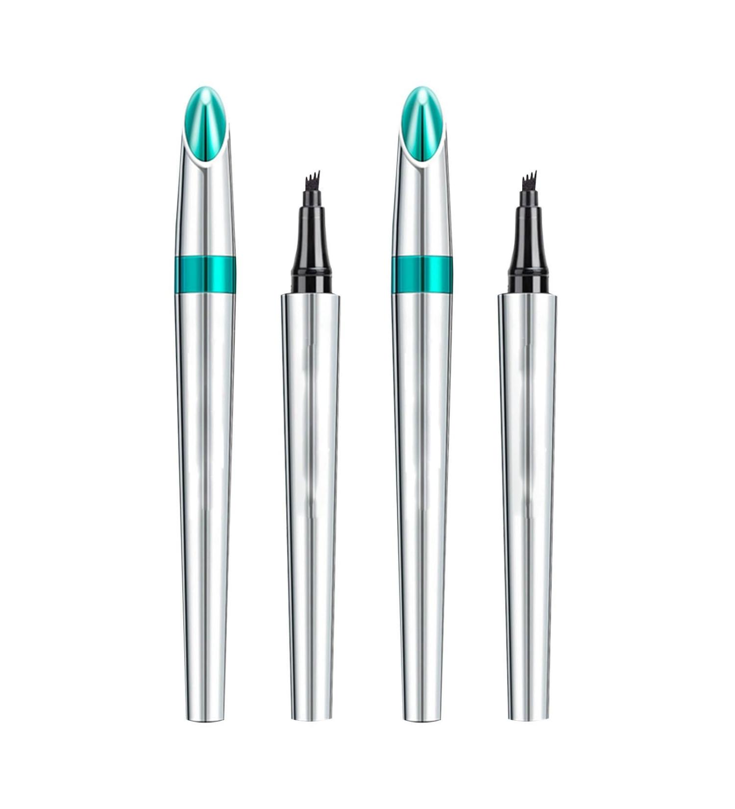 2024 Upgraded 3D Waterproof Microblading Eyebrow Pencil Contouring Pen Magic Eyebrow Pencil 4 Tipped Precise Brow Pen Waterproof Makeup Contouring Pen Fine Stroke Creates Natural Makeup Effect (2 Smoky gray) Smoky Gray 2 - Buy Online on GoSupps.com
