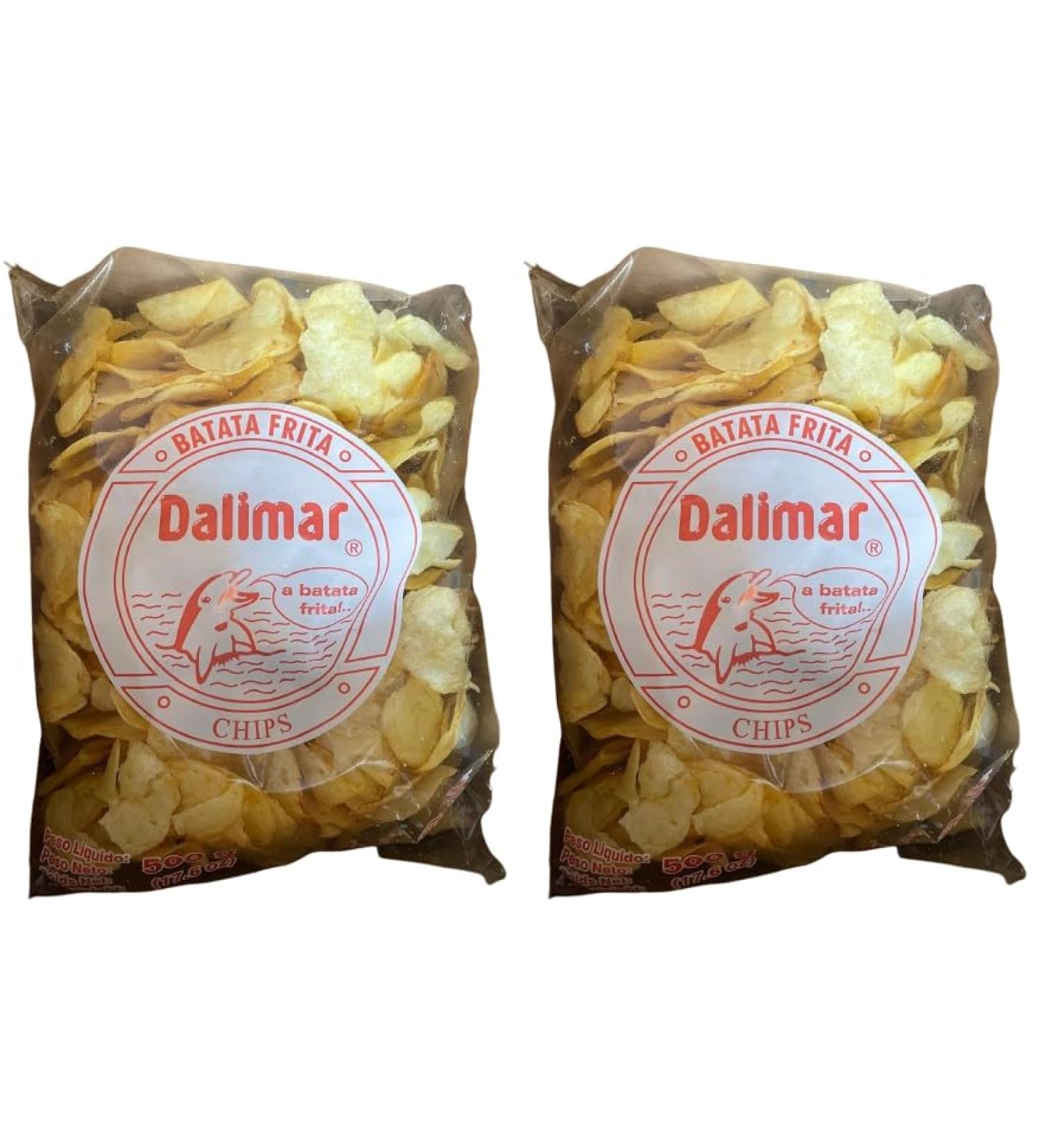 Dalimar Crisp Slices / Batata Frita Rodelas - 500g - Pack of 2