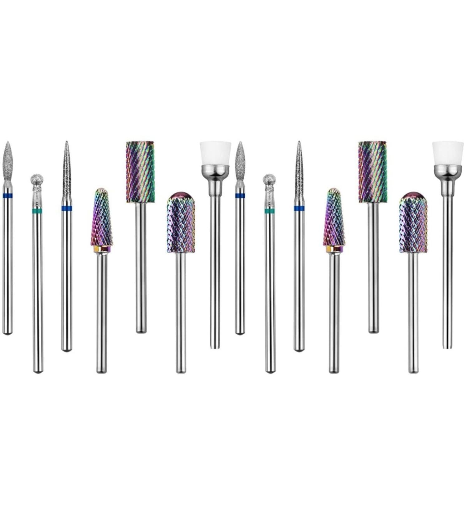 POPETPOP 2 Sets Nail Drill Set Diamond Drill Bits Acrylic Nail Bit Nail Grinding Tools Nail Kits Cuticle Bit Nail Drill Tool Nail Art Drill Bits Nail Polisher Bit Tungsten Steel File 5.1x0.7cmx2pcs As Shownx2pcs - Buy Online on GoSupps.com