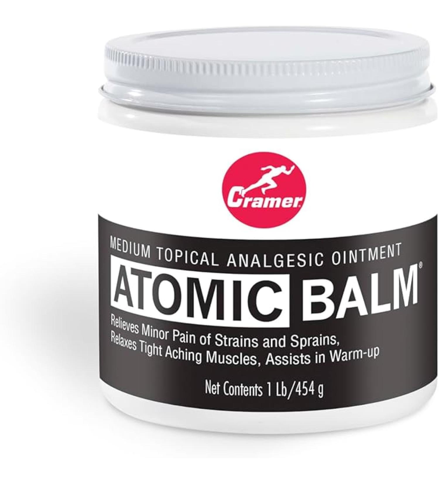 Cramer Atomic Balm Medium Strength Pain Reliever for Strains & Sprains | 1lb Jar for Athletes | Relieve Joint & Arthritis Pain - Buy Online on GoSupps.com