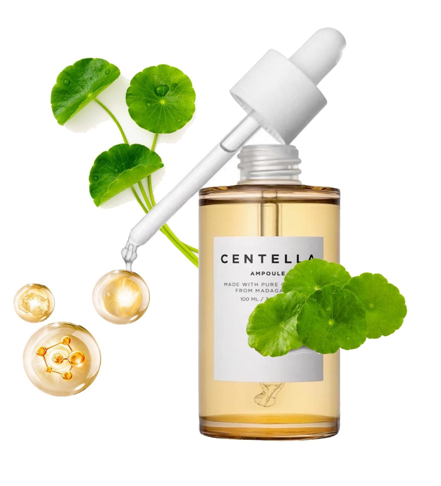 100ml Centella Asiatica Face Serum - 100% Centella Serum for Face Recovery Centella Ampoule for Acne Pore Skin Calming Soothing Hydrating Centella Acne Serum for Sensitive/Oil/Dry Skin - Buy Online on GoSupps.com