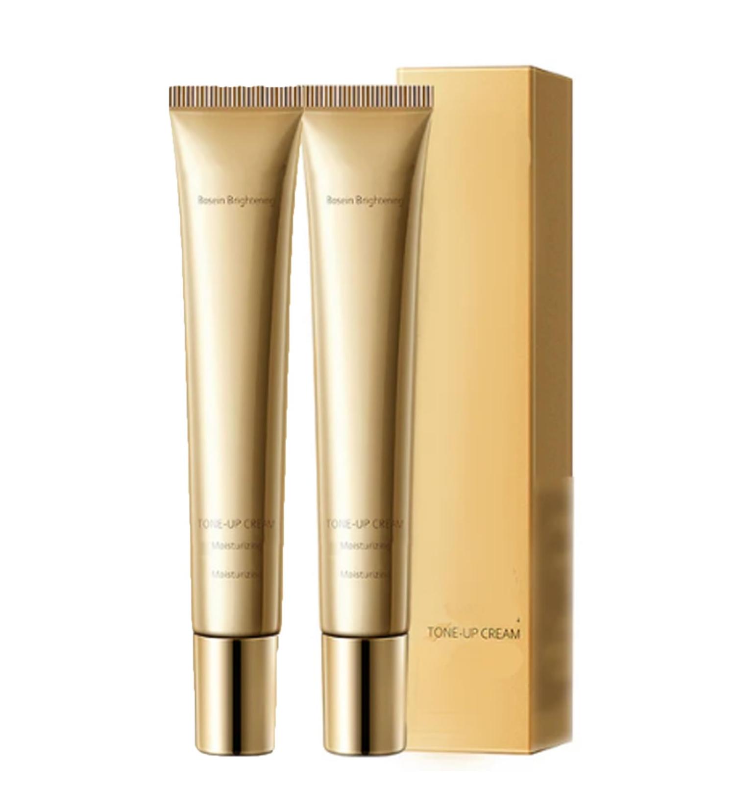 Brightening Essence Tone-Up Cream - 20g Lightweight Brightening & Concealing Moisturizer Non-Greasy Daily for Even Skin Tone Travel-Friendly Tube A 0.35 Fl Oz (Pack of 2)