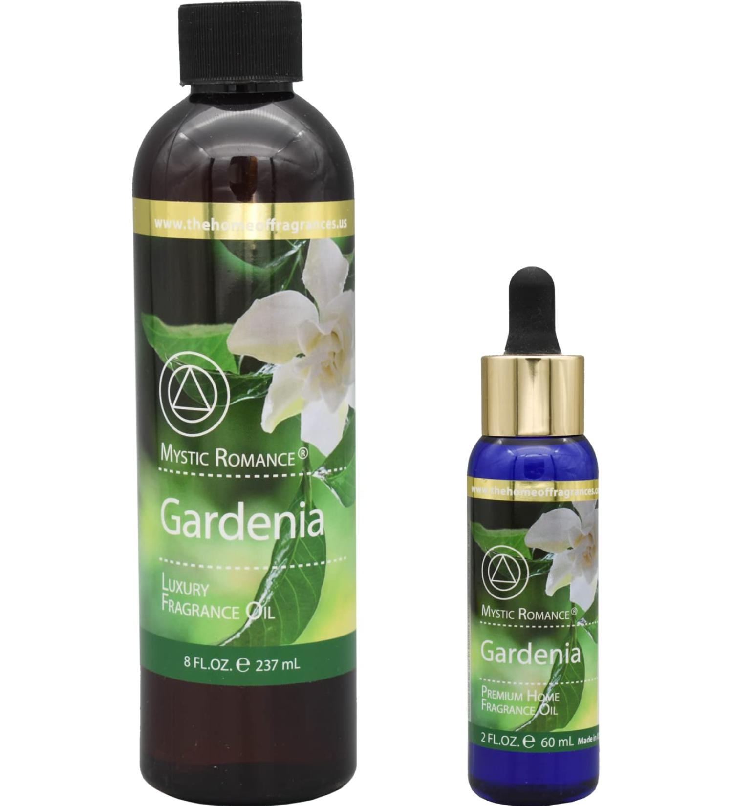 The Home of Fragrances - Set of 2 Bottles of Fragrance Oils - 2oz & 8oz (Gardenia)