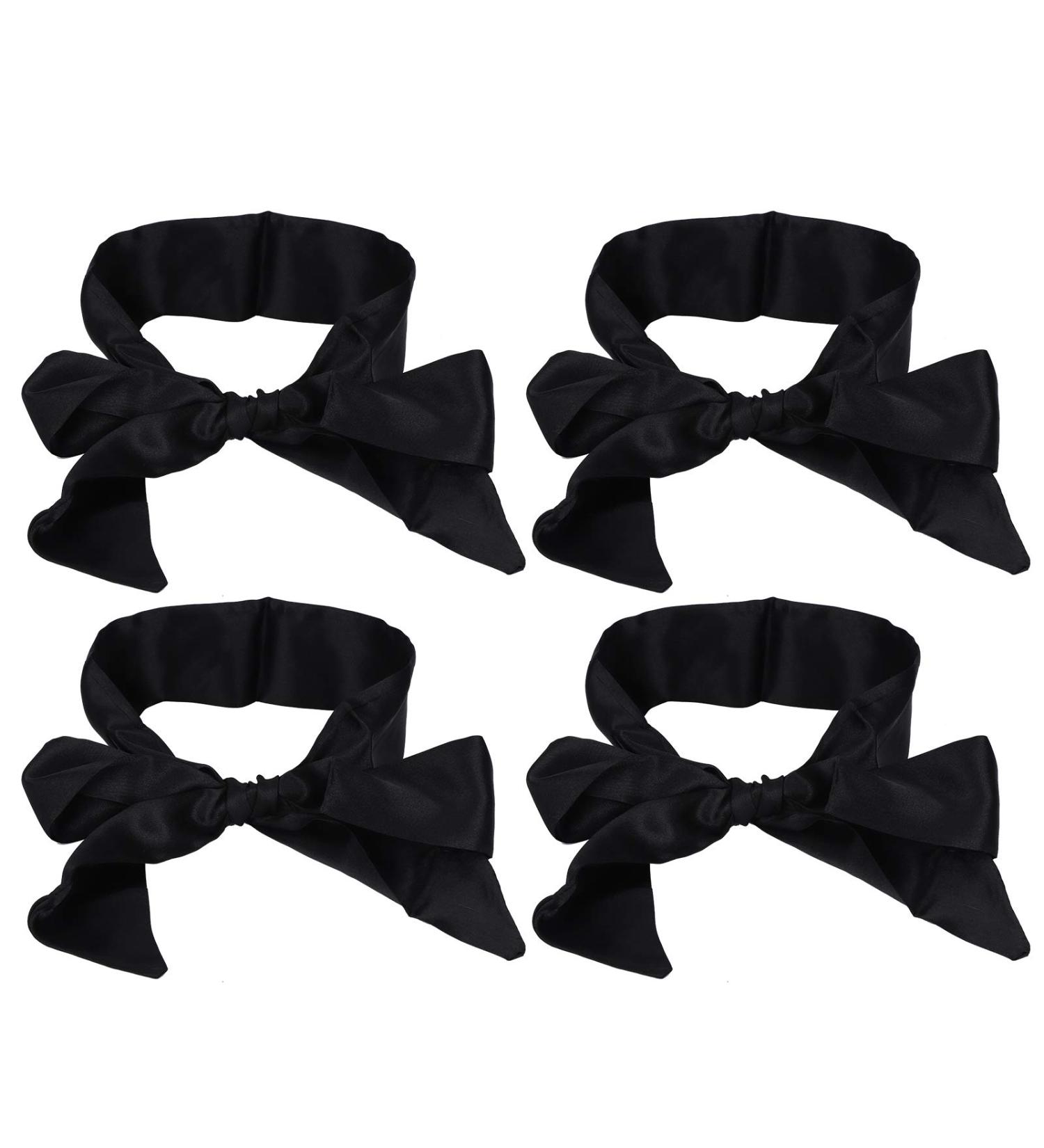 Silk Eye Cover Tie Blindfold for Sleeping - 4Pcs 150cm - Home & Apartment - Buy Online on GoSupps.com