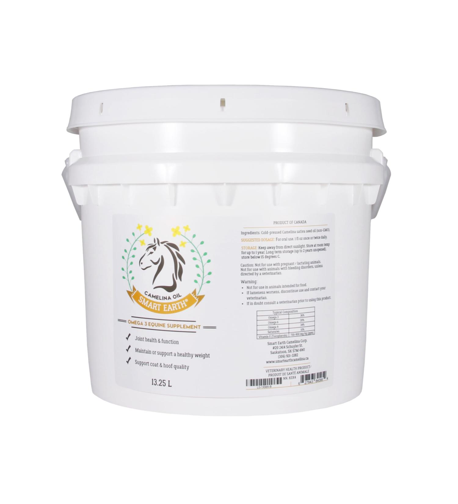 Smart Earth Camelina Oil for Horses - Natural Nutritional Supplement for Coat Hooves and Joints - Horse Oil - Omega 3 6 & 9 - Equine Care - Camelina Oil for Joint Health (13.25L) - Buy Online on GoSupps.com