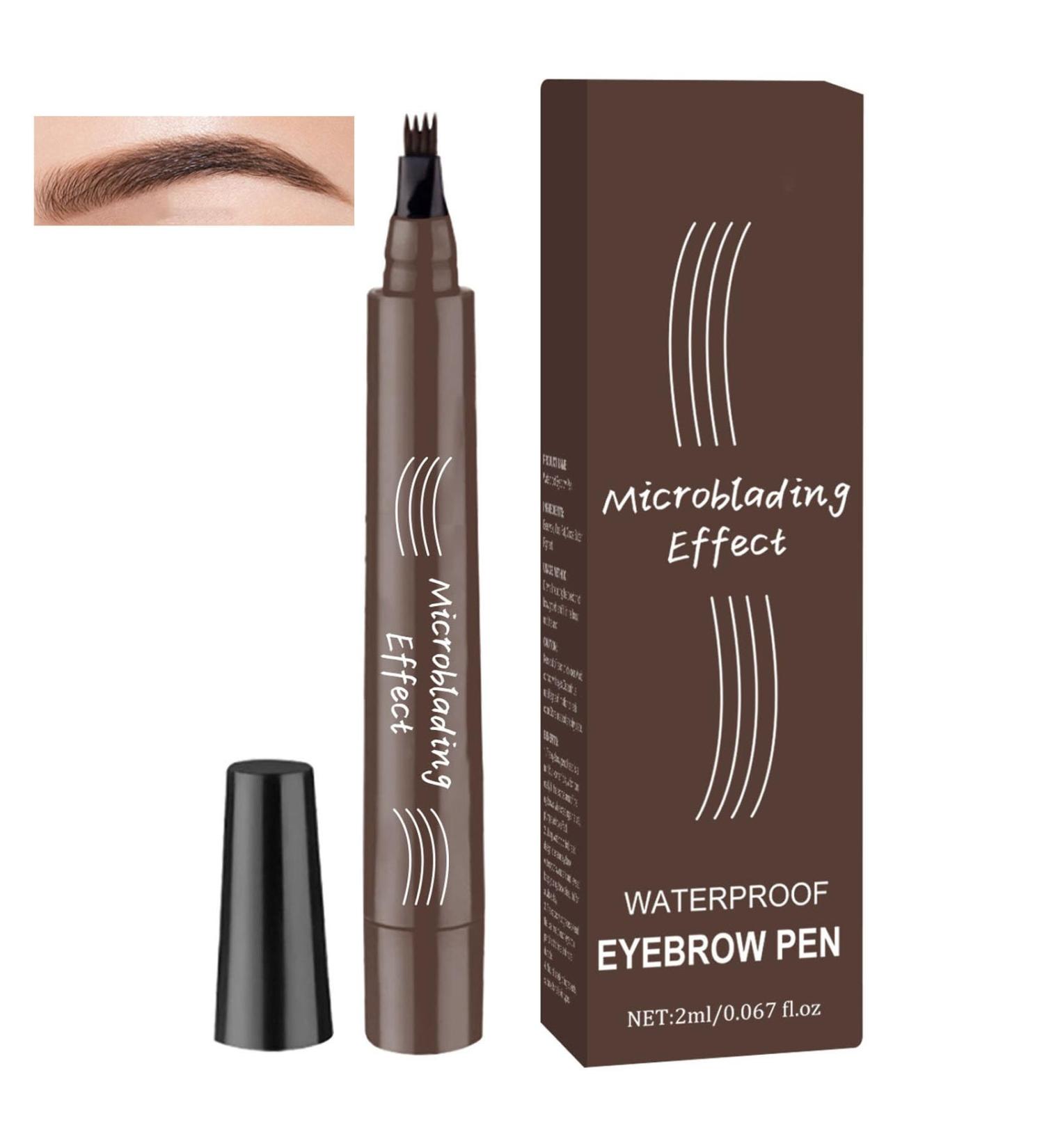 1 PCS Eyebrow Pencil Eyebrow Pen Waterproof Brow pen Microblading Eye Brow Pencils Long Lasting Natural Eyebrow Pen Dark Brown 1 count (Pack of 1) 01 Dark Brown - Buy Online on GoSupps.com