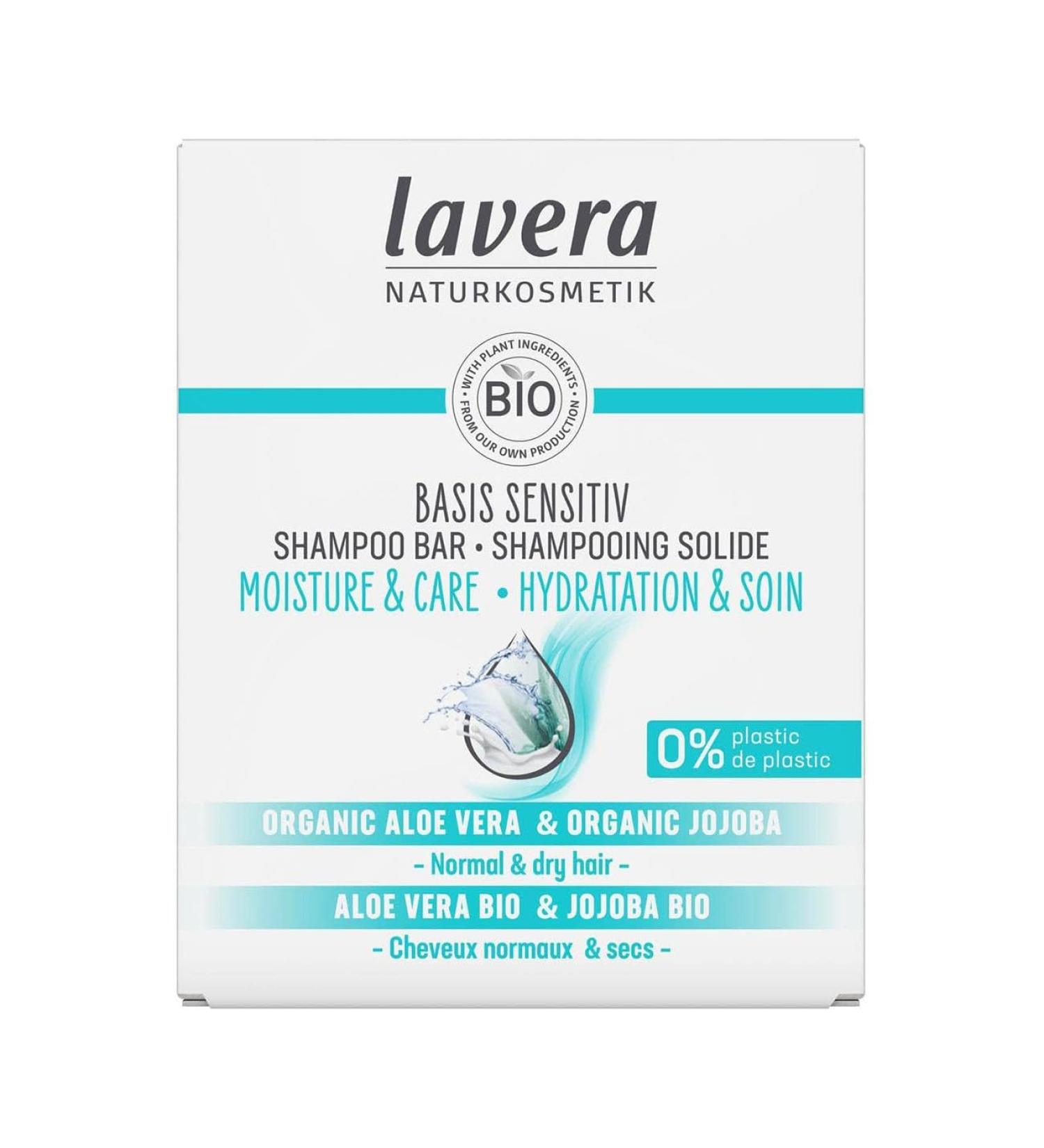 Lavera Organic Moisture & Care Shampoo Bar - 0.18 oz | Eco-Friendly Hair Care Vegan & Cruelty-Free International Shipping Available - Buy Online on GoSupps.com