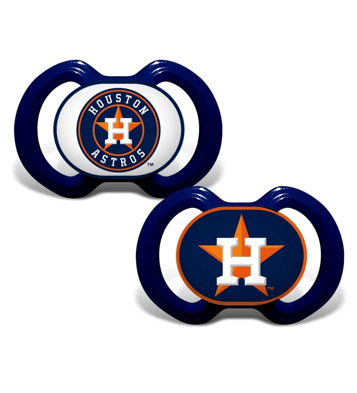 Baby Fanatics Houston Astros 2-Pack Pacifiers