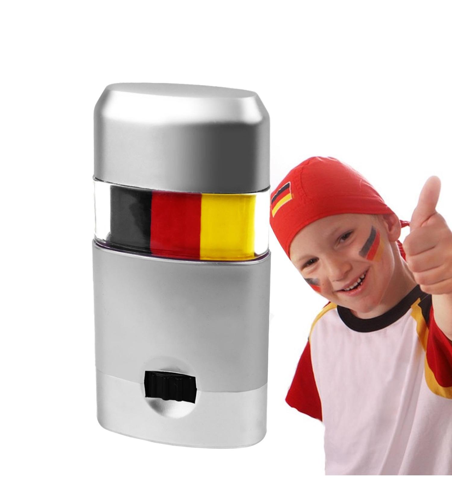 Flag Face Paint National Flag Face Paint | Yellow Red Black Stick Face Paint - Black Stick for Eyes Body Markers Paint Pencils - Buy Online on GoSupps.com