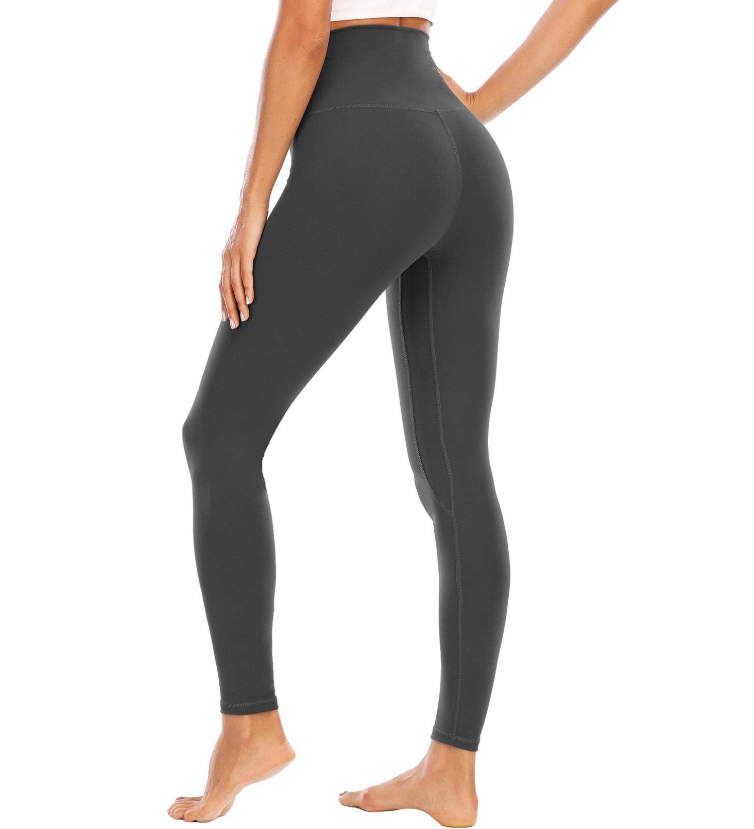 ECHOINE Women's Tummy Control High Waist Yoga Legging - Buttery Soft Workout Pants - Heather Large - Buy Online on GoSupps.com