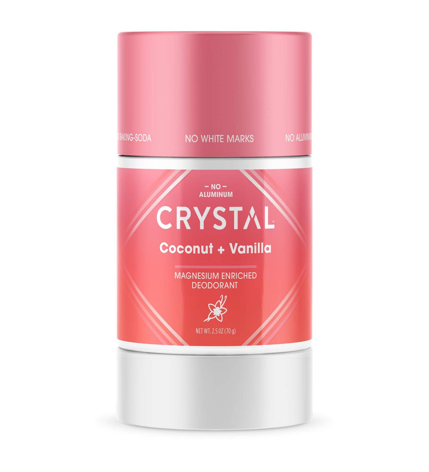 Crystal Body Deodorant - Magnesium-Enriched Coconut & Vanilla 2.5 oz - Buy Online on GoSupps.com
