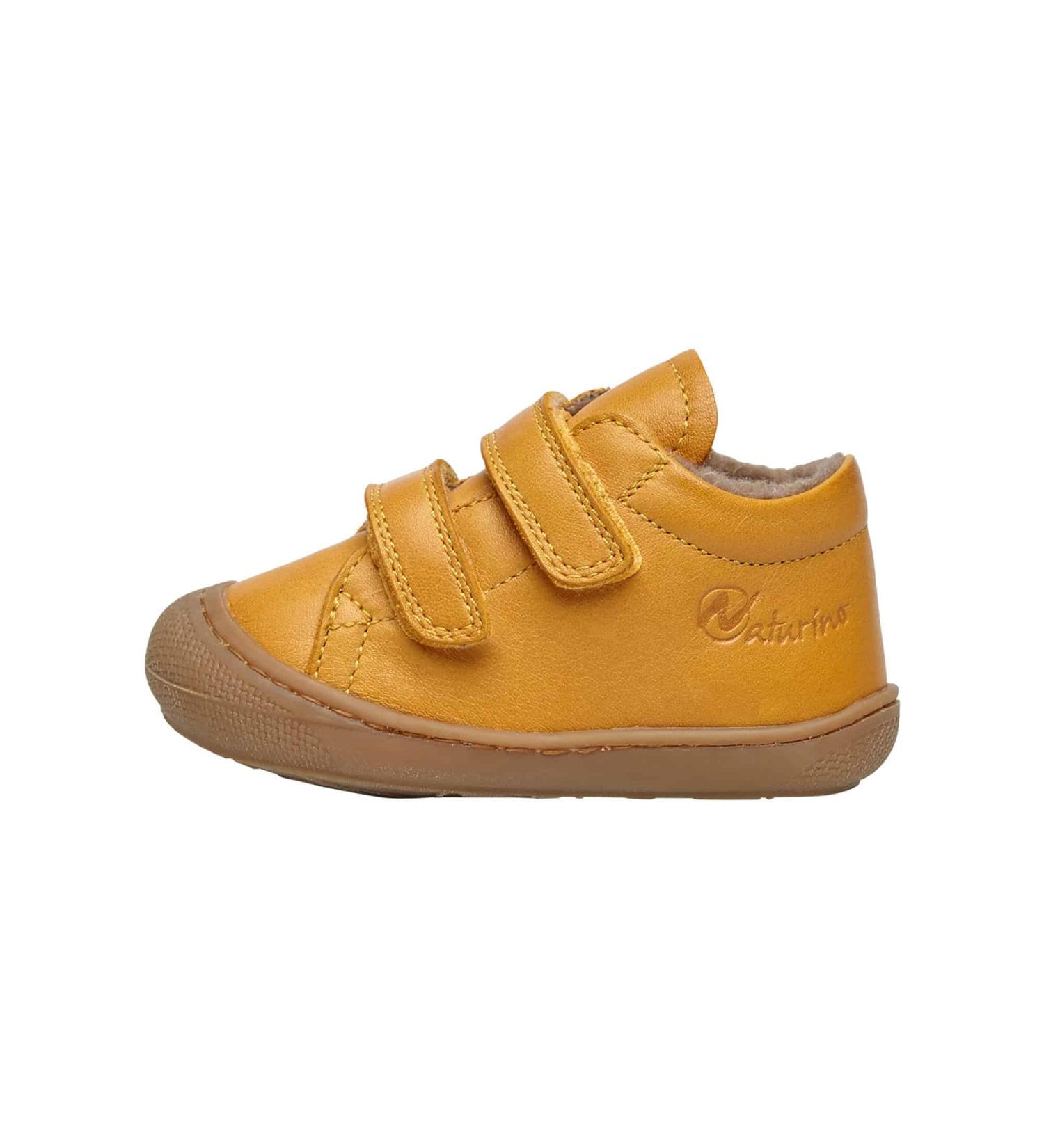 Naturino Cocoon VL Leather First Steps Shoes - 3 UK Child, Orange - Buy Online on GoSupps.com