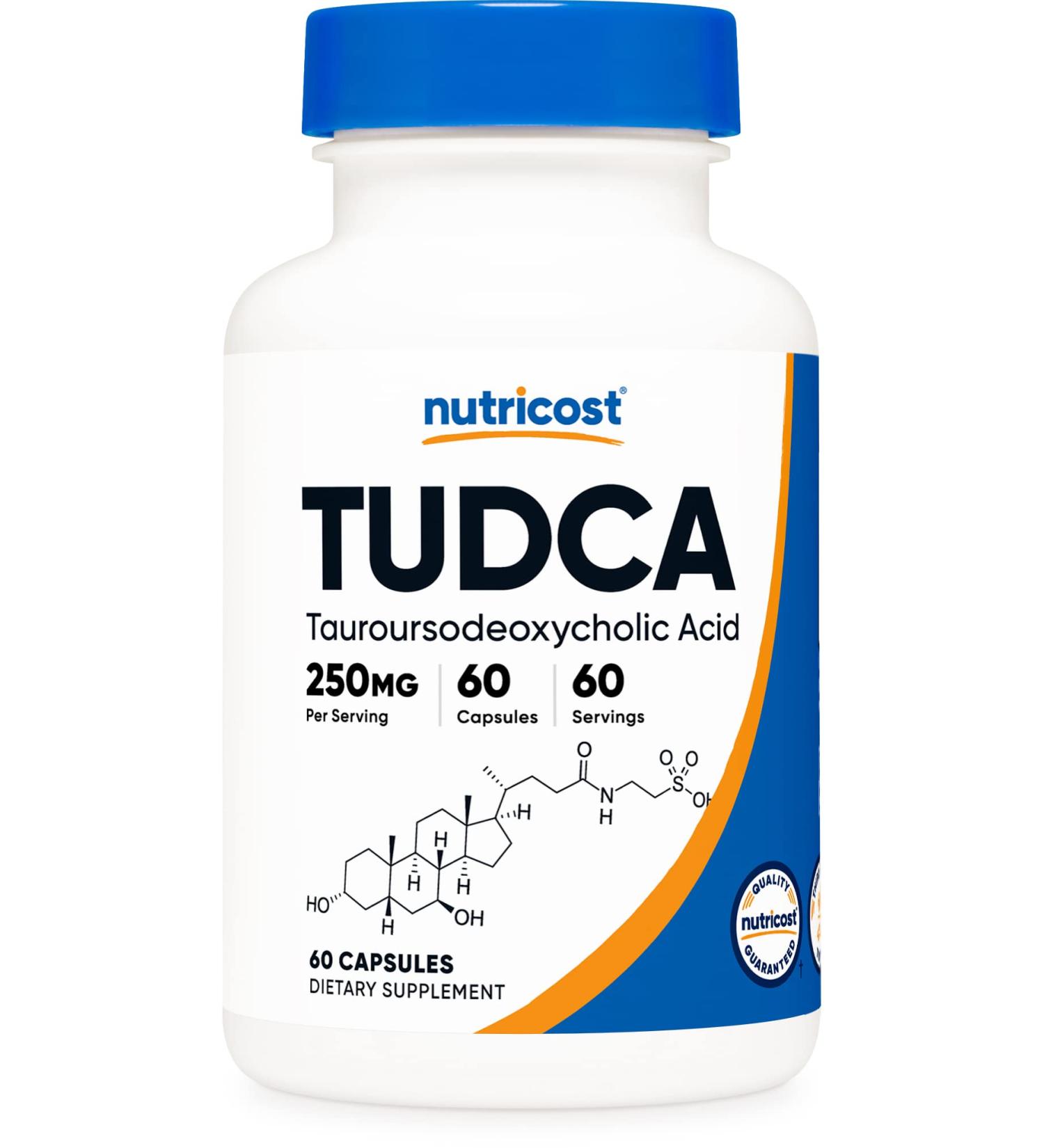 Nutricost Tudca 250 mg - 60 Capsules | Liver Support & Detox Supplement - Buy Online on GoSupps.com
