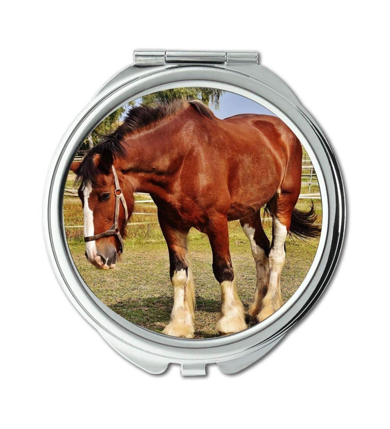 Mirror Compact Mirror animal equine farm pocket mirror portable mirror - Buy Online on GoSupps.com