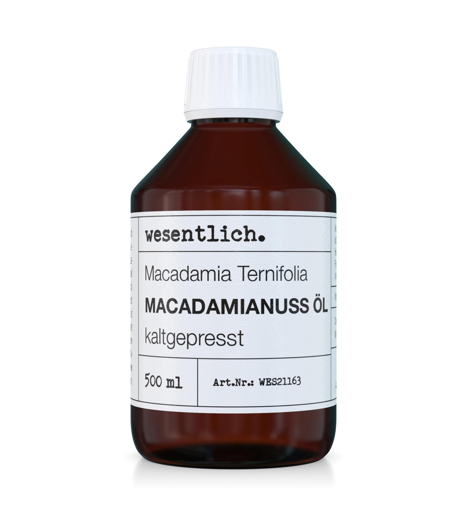 Cold Pressed Macadamia Oil 500ml 100% Pure Oil (Macadamia Integrifolia) wesentlich. - Buy Online on GoSupps.com